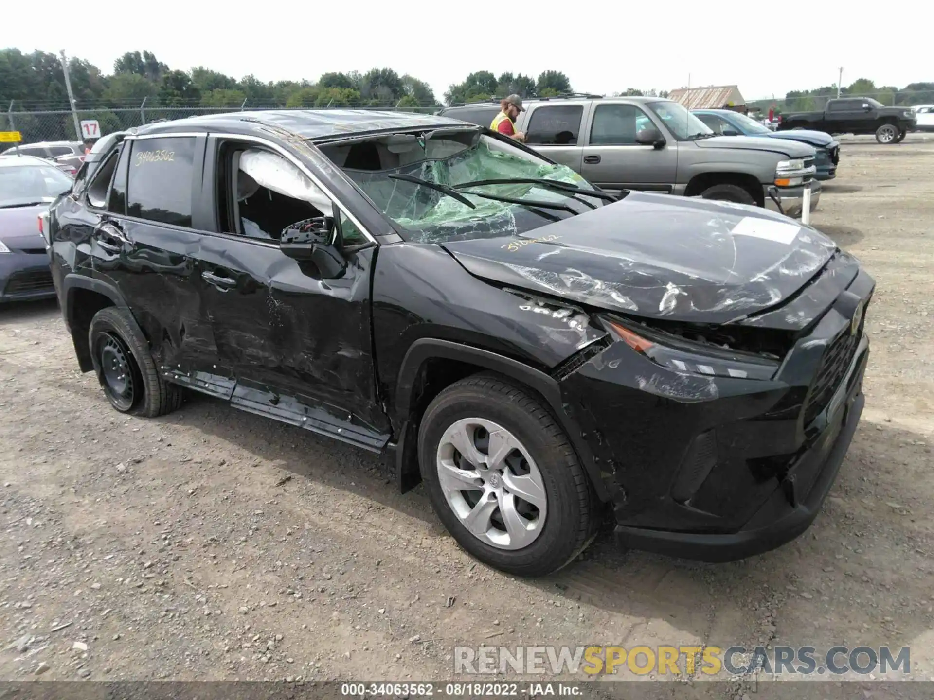 1 Photograph of a damaged car JTMF1RFVXLD056202 TOYOTA RAV4 2020