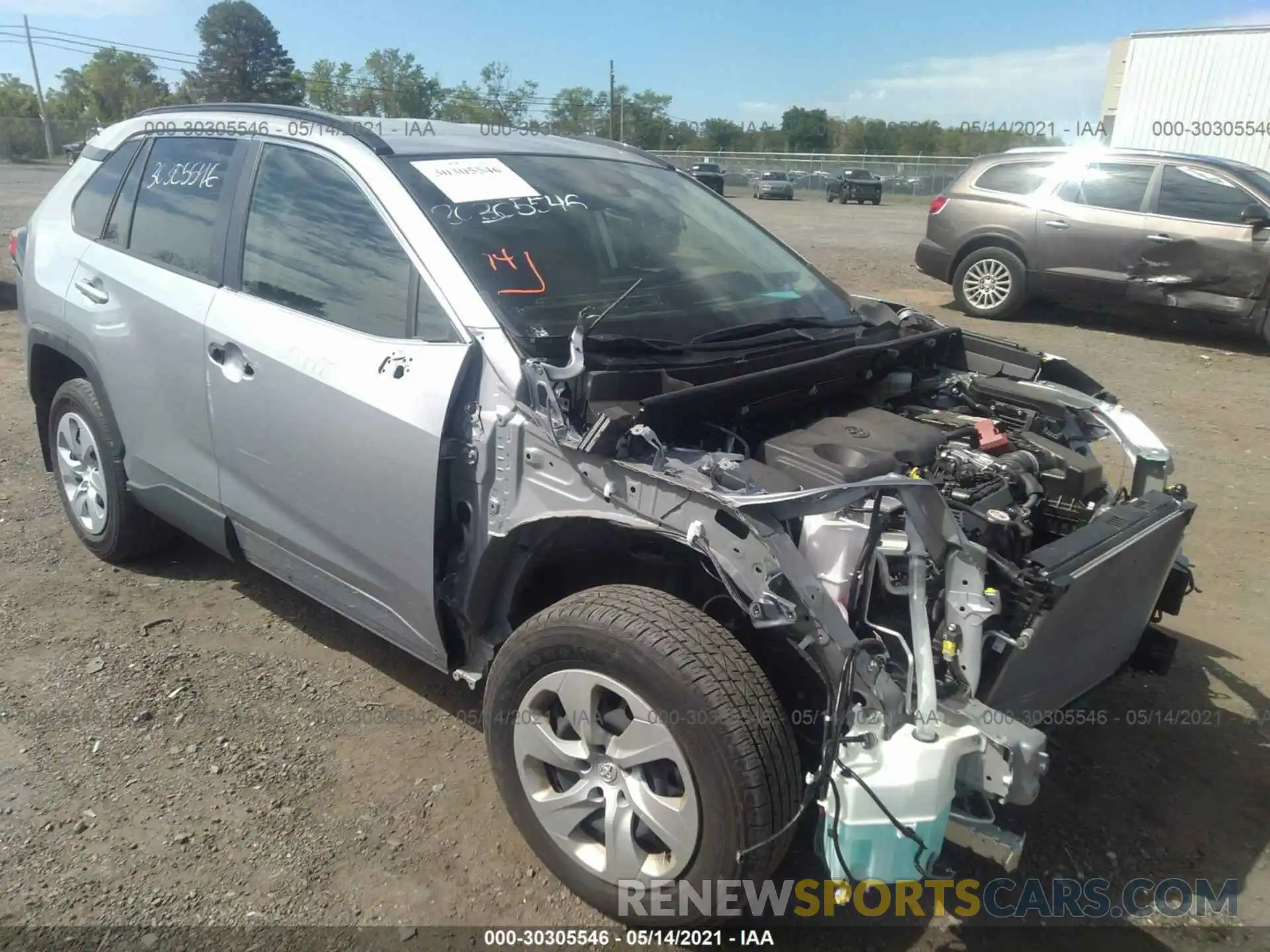 1 Photograph of a damaged car JTMG1RFV2LD062628 TOYOTA RAV4 2020