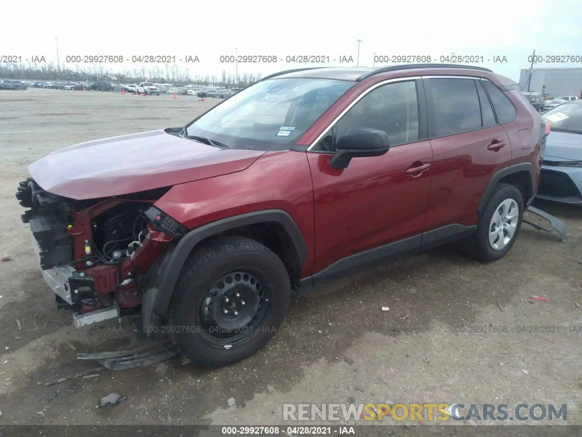 2 Photograph of a damaged car JTMH1RFV1LD044366 TOYOTA RAV4 2020