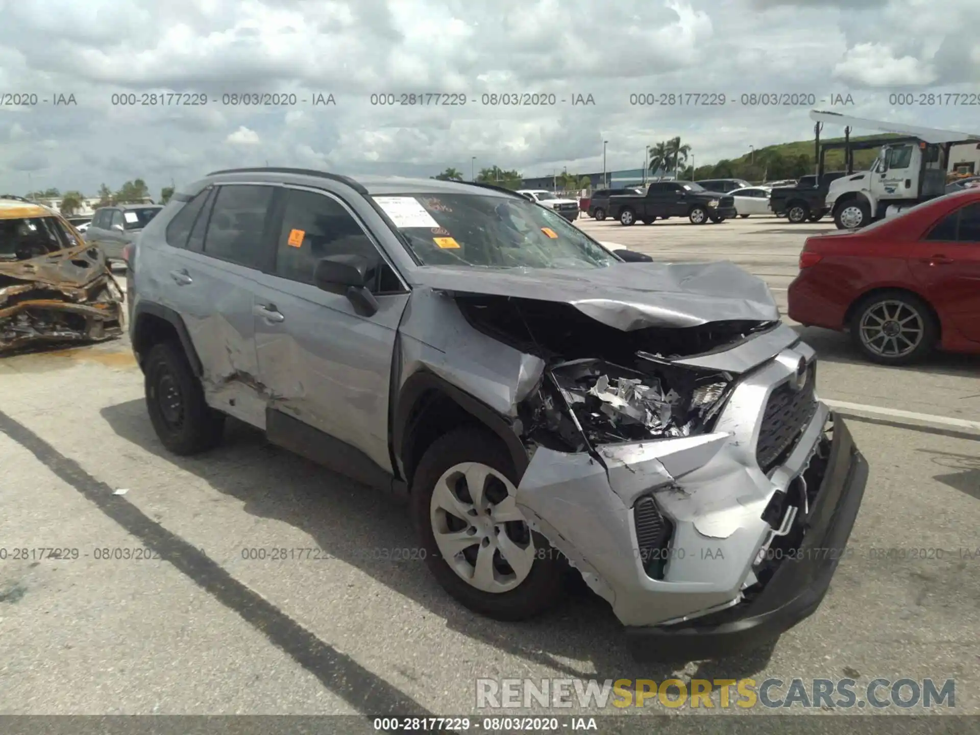 1 Photograph of a damaged car JTMH1RFV3LD048063 TOYOTA RAV4 2020