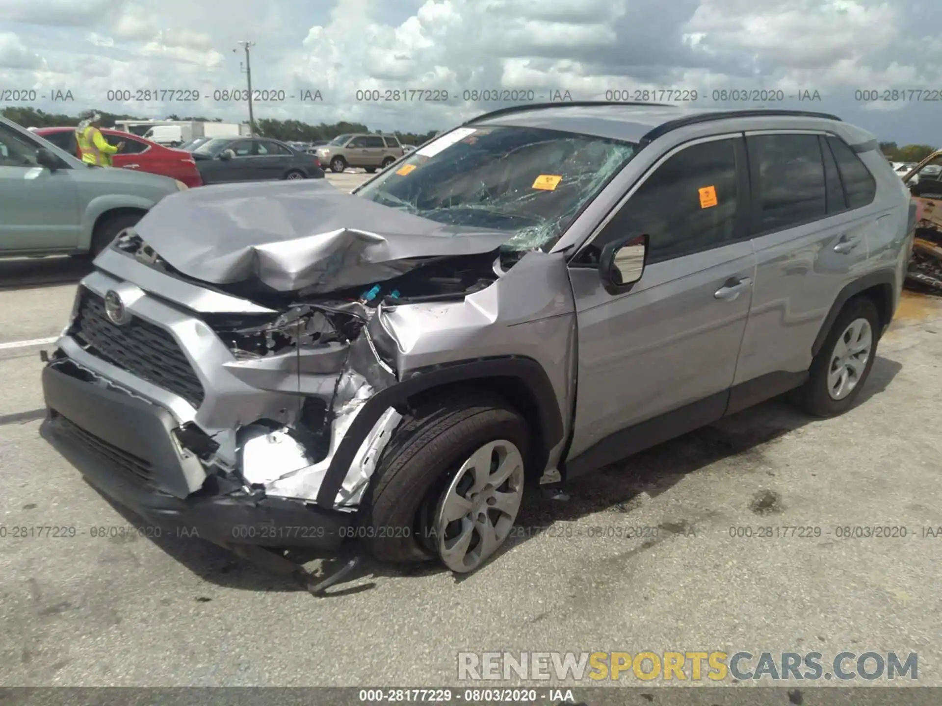 2 Photograph of a damaged car JTMH1RFV3LD048063 TOYOTA RAV4 2020