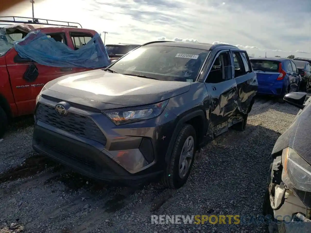 2 Photograph of a damaged car JTMH1RFV4LD045530 TOYOTA RAV4 2020