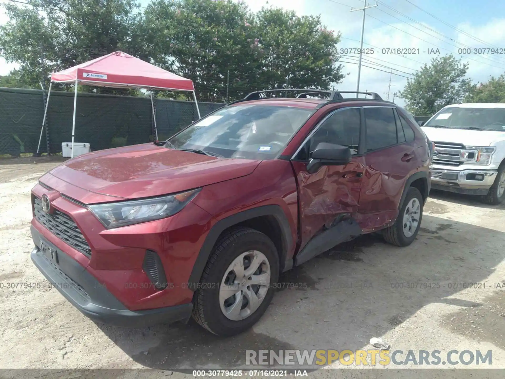 2 Photograph of a damaged car JTMH1RFV5LD052356 TOYOTA RAV4 2020