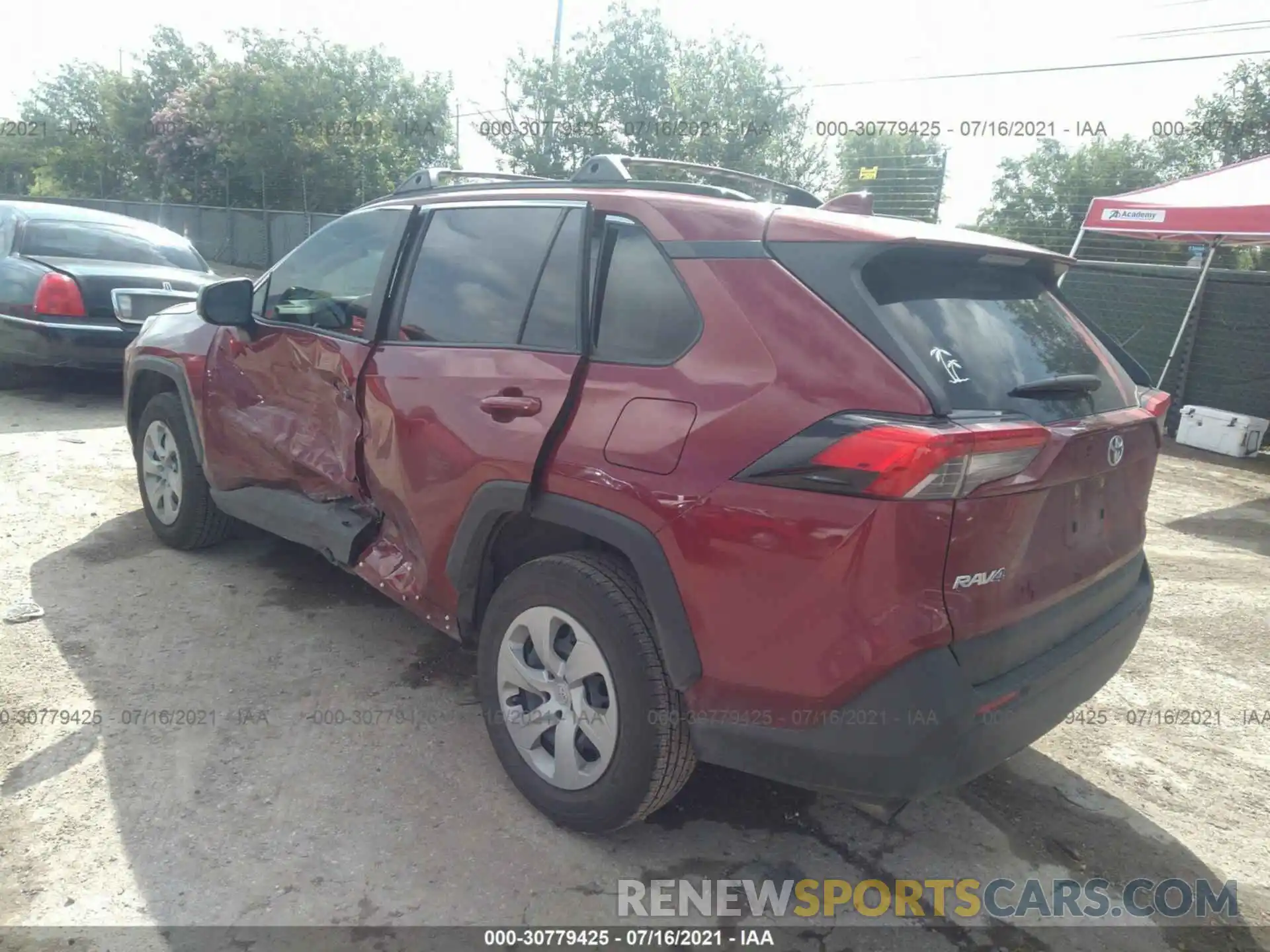 3 Фотография поврежденного автомобиля JTMH1RFV5LD052356 TOYOTA RAV4 2020