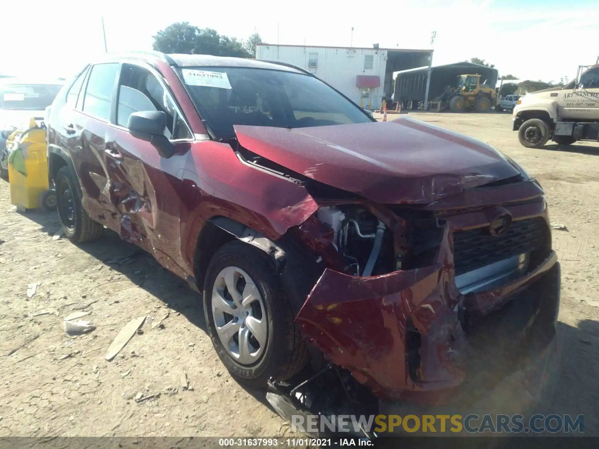 1 Photograph of a damaged car JTMH1RFV5LD522062 TOYOTA RAV4 2020