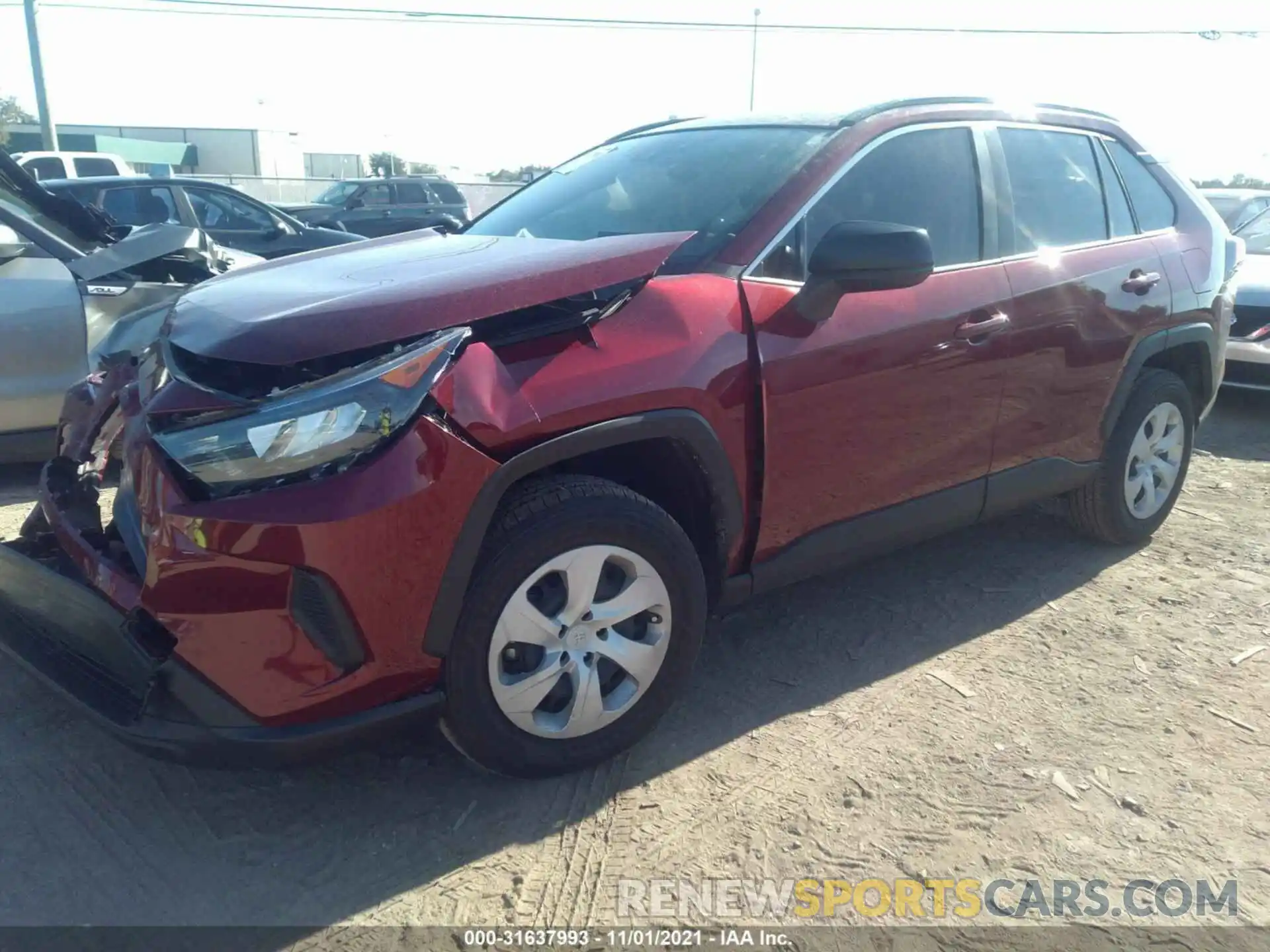 2 Photograph of a damaged car JTMH1RFV5LD522062 TOYOTA RAV4 2020