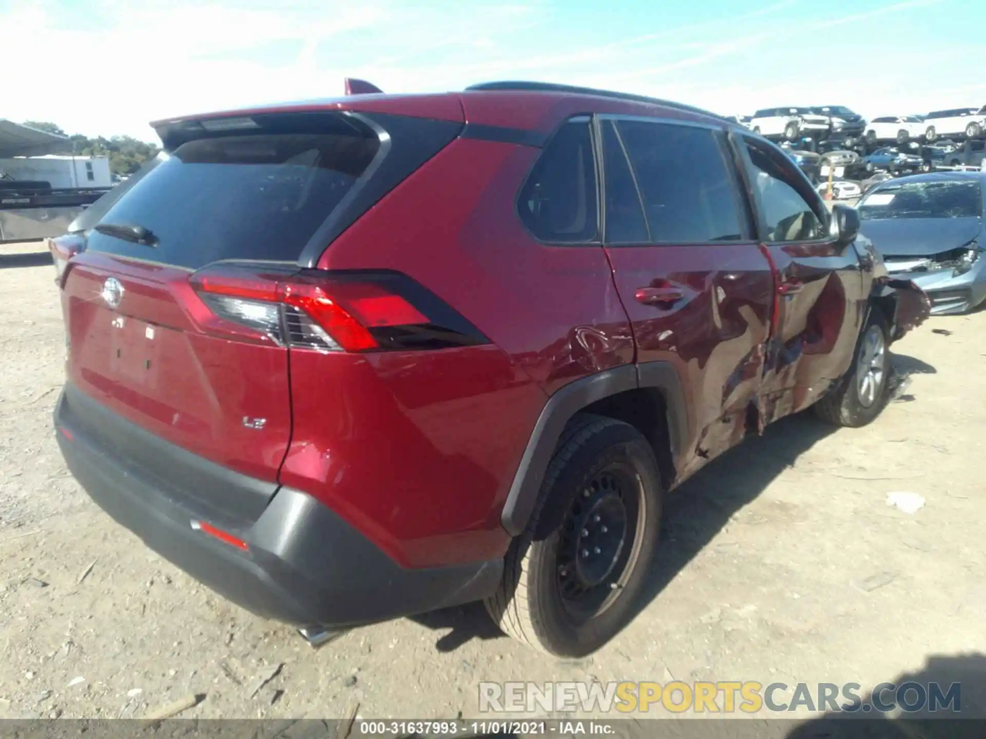 4 Фотография поврежденного автомобиля JTMH1RFV5LD522062 TOYOTA RAV4 2020