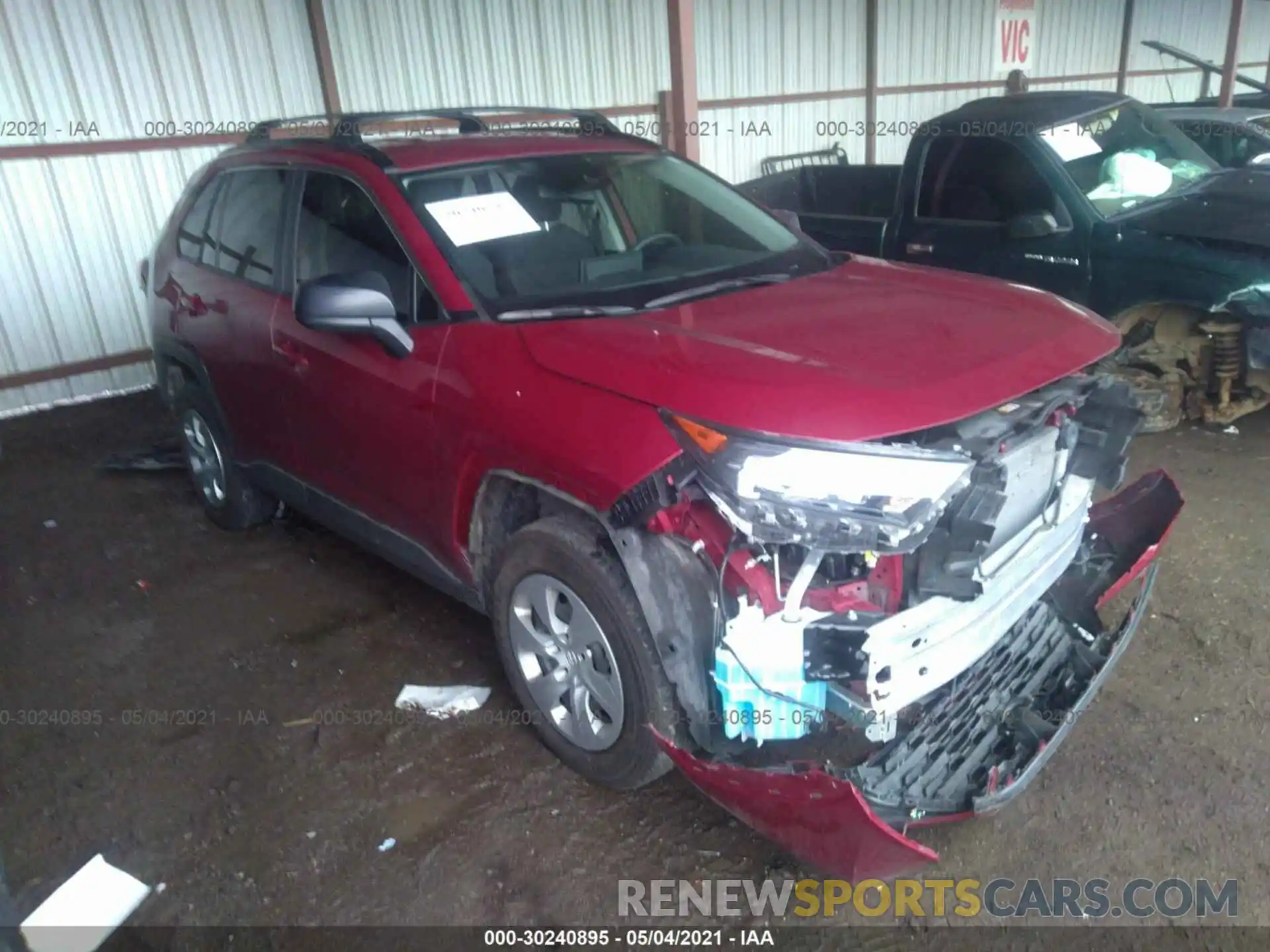 1 Photograph of a damaged car JTMH1RFV6LD049336 TOYOTA RAV4 2020