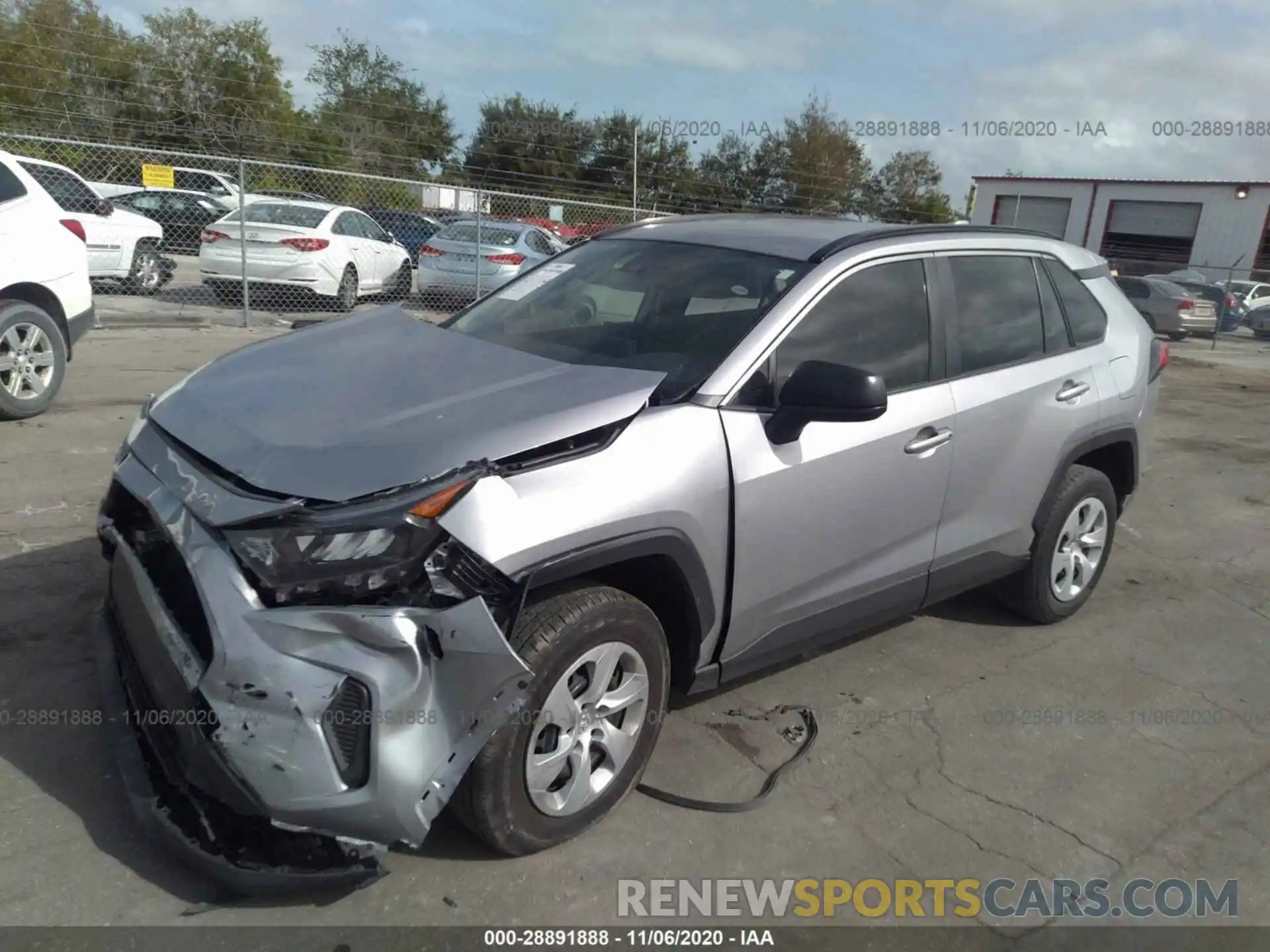 2 Photograph of a damaged car JTMH1RFV7LD047336 TOYOTA RAV4 2020