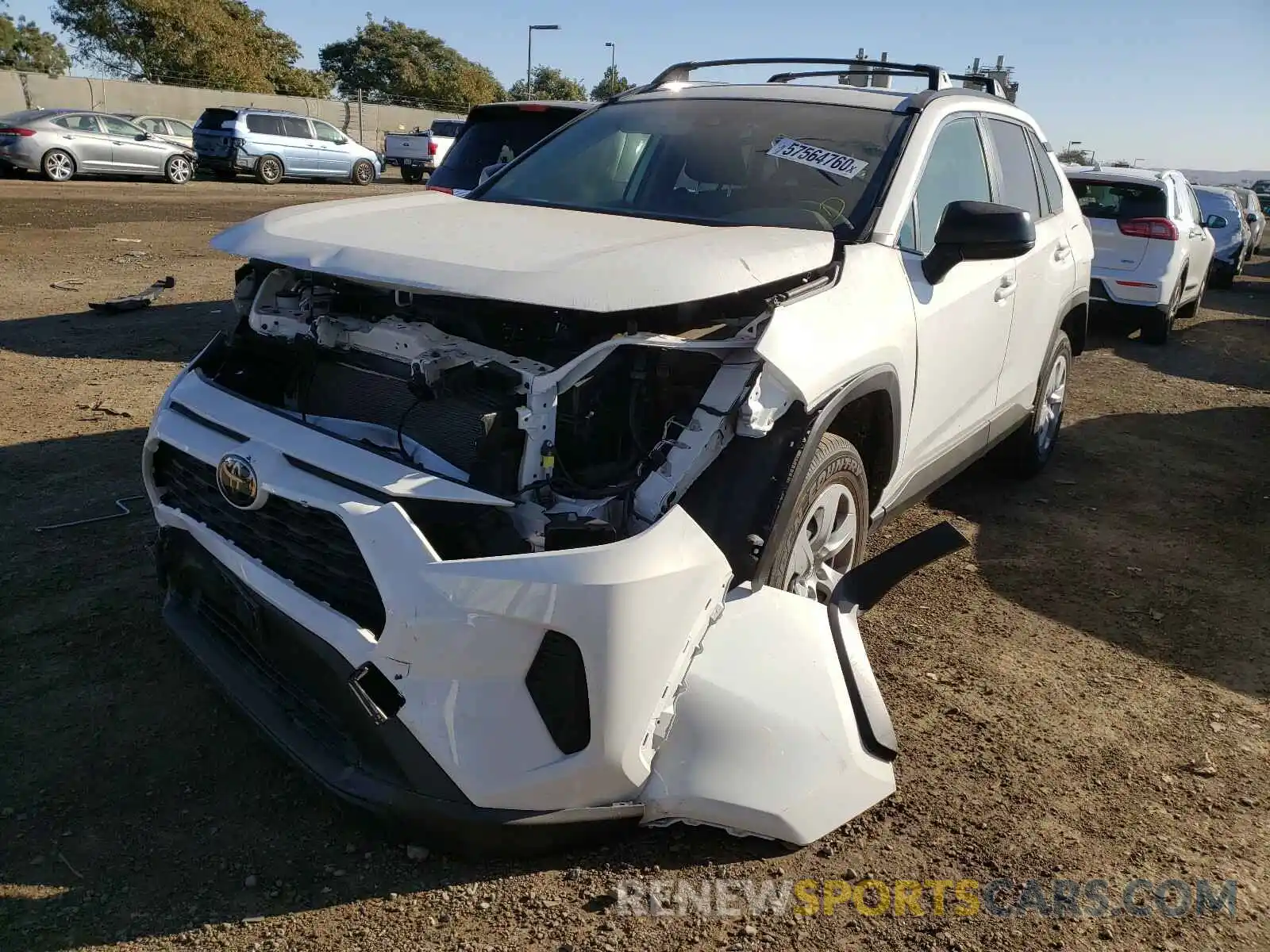 2 Photograph of a damaged car JTMH1RFV7LD049930 TOYOTA RAV4 2020