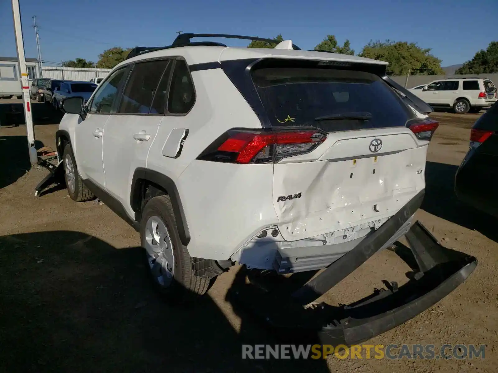 3 Photograph of a damaged car JTMH1RFV7LD049930 TOYOTA RAV4 2020