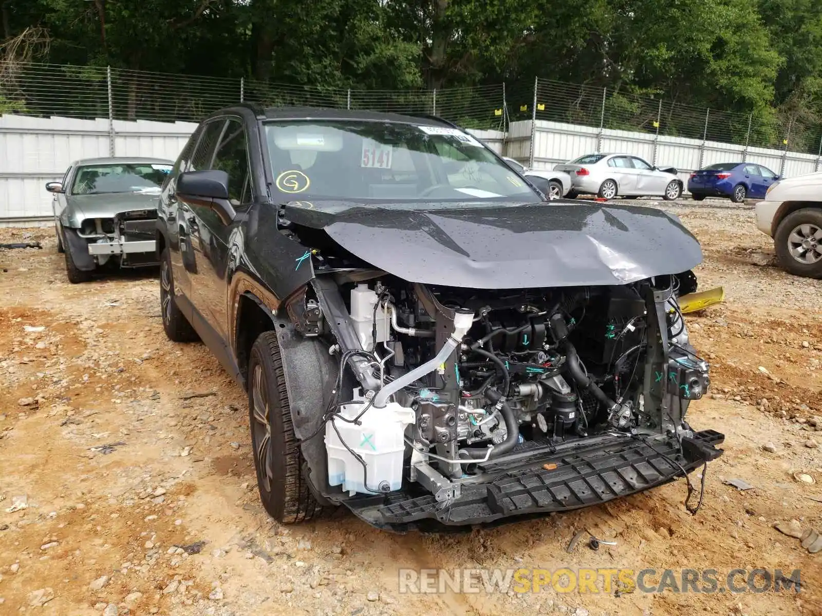 1 Photograph of a damaged car JTMH1RFV9LD046382 TOYOTA RAV4 2020