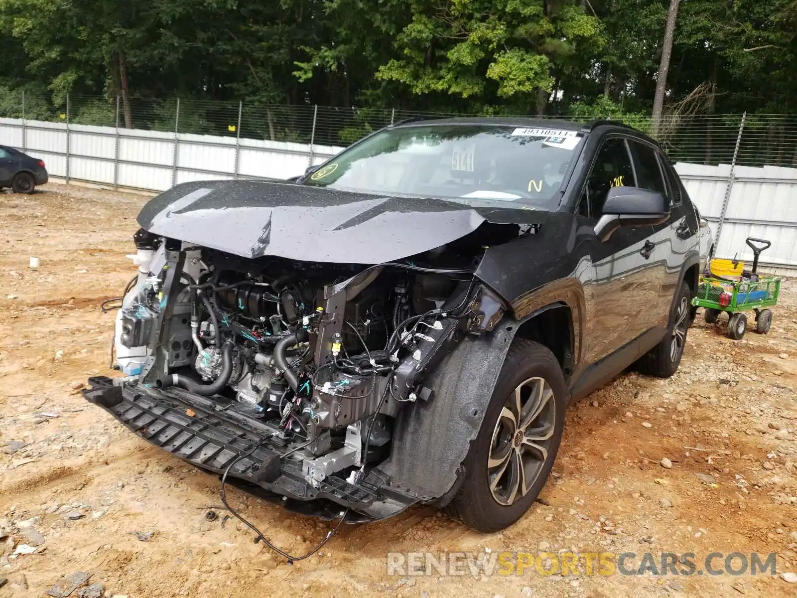 2 Photograph of a damaged car JTMH1RFV9LD046382 TOYOTA RAV4 2020