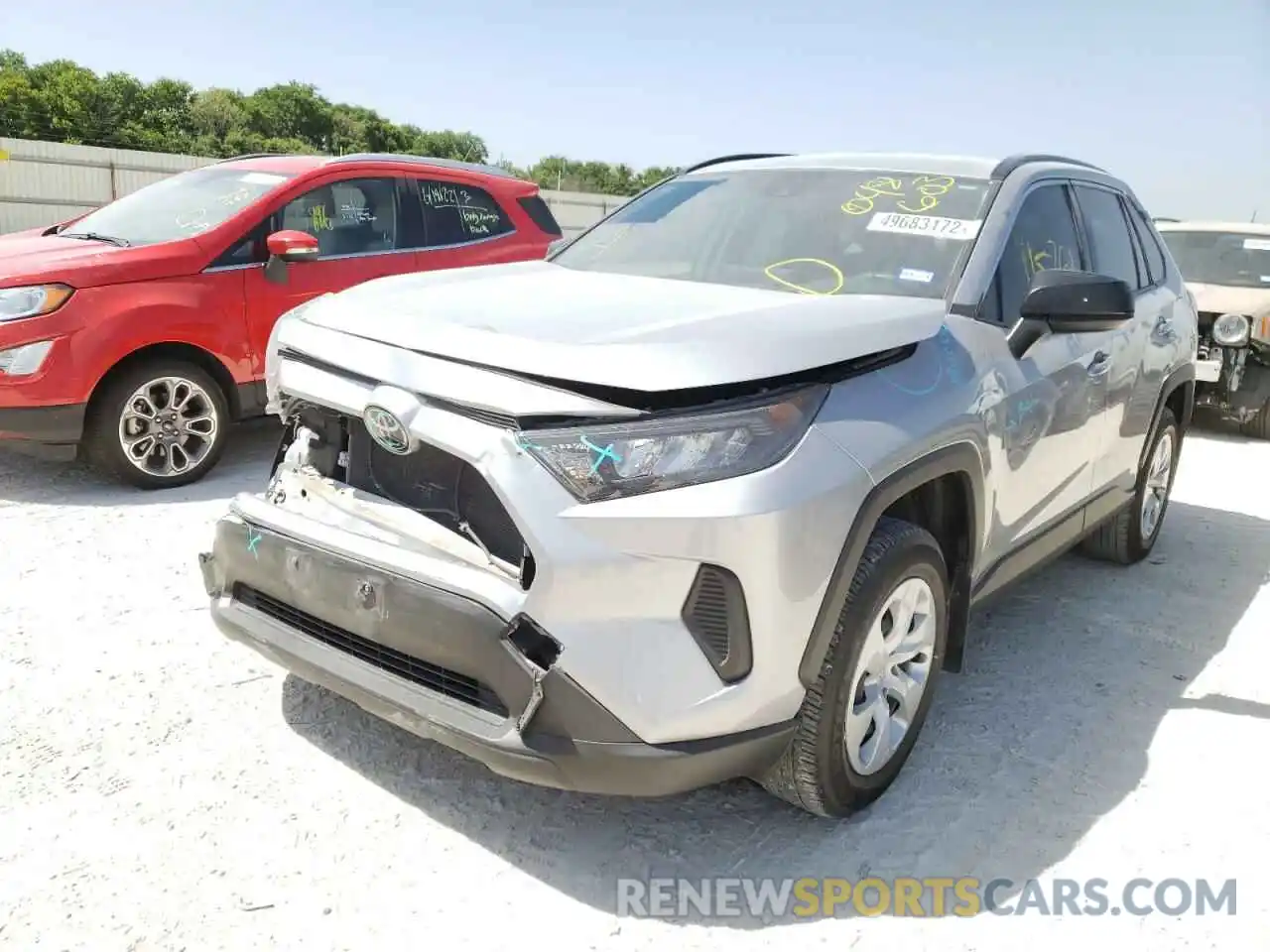 2 Photograph of a damaged car JTMH1RFV9LD048603 TOYOTA RAV4 2020