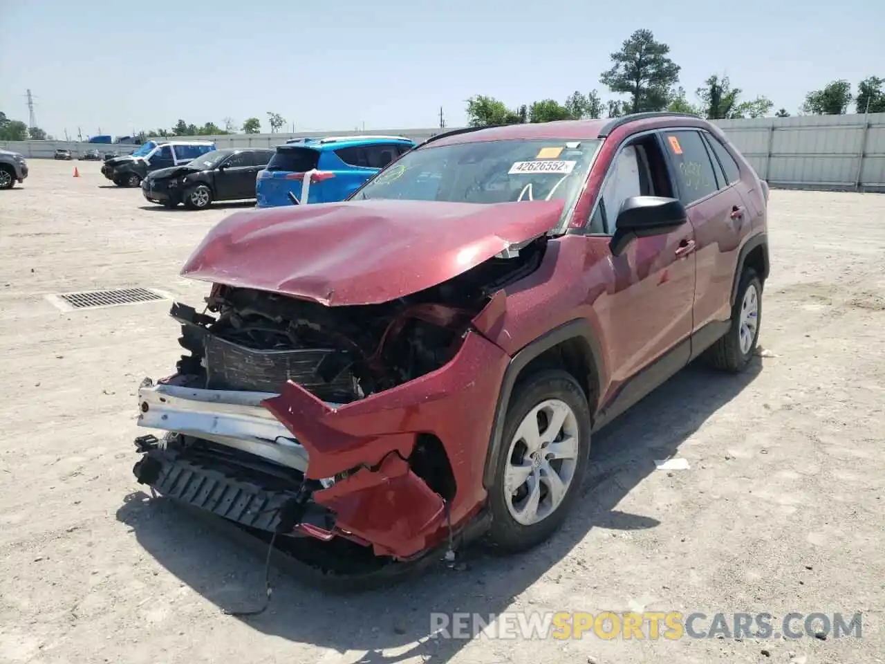 2 Photograph of a damaged car JTMH1RFV9LD049119 TOYOTA RAV4 2020