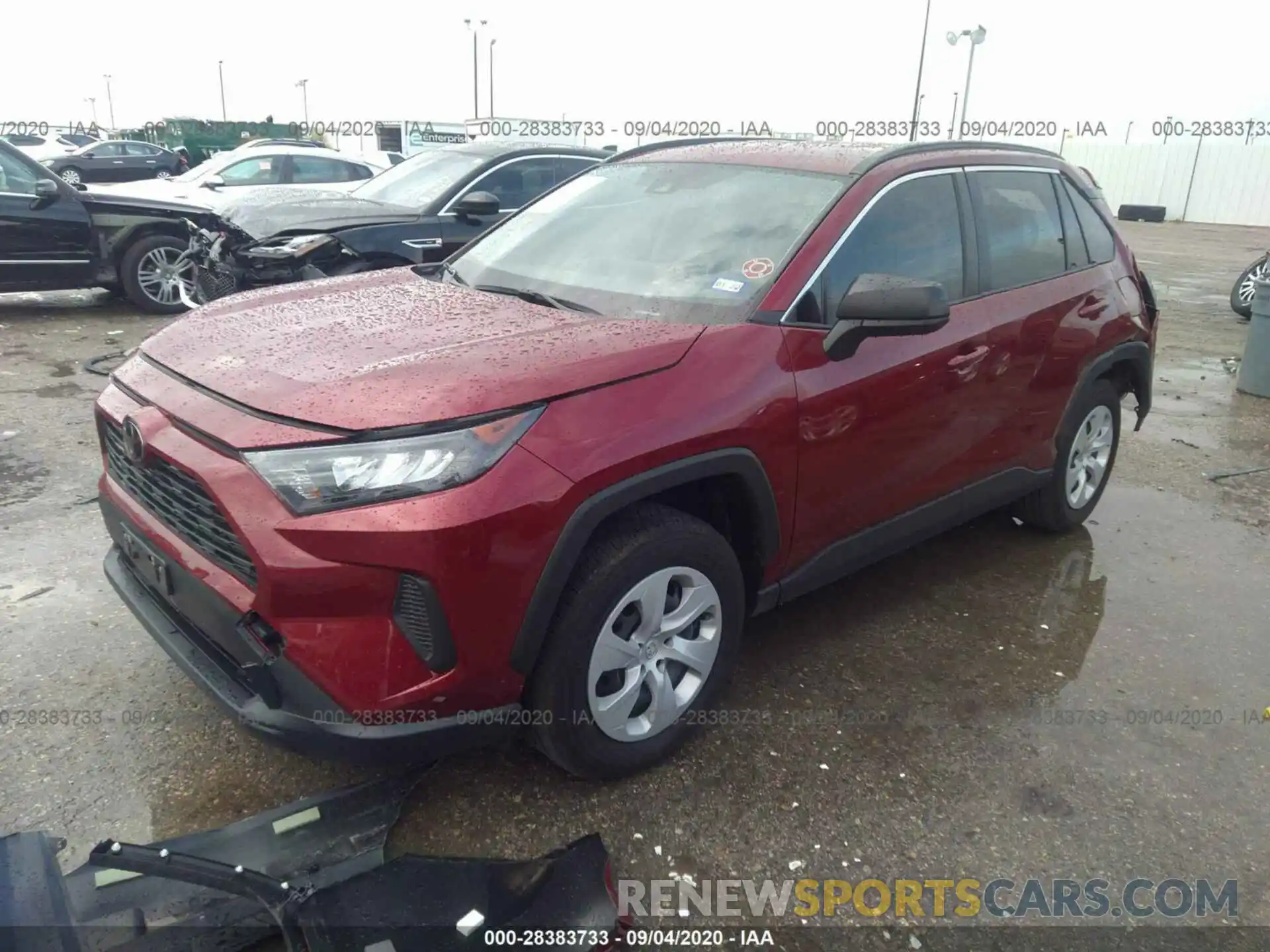 2 Фотография поврежденного автомобиля JTMH1RFVXLD045032 TOYOTA RAV4 2020