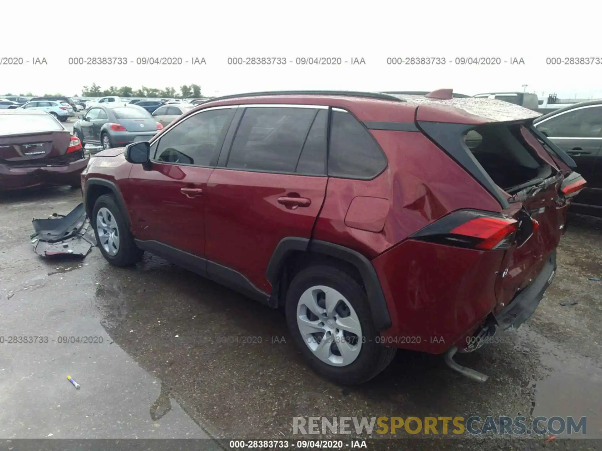 3 Photograph of a damaged car JTMH1RFVXLD045032 TOYOTA RAV4 2020