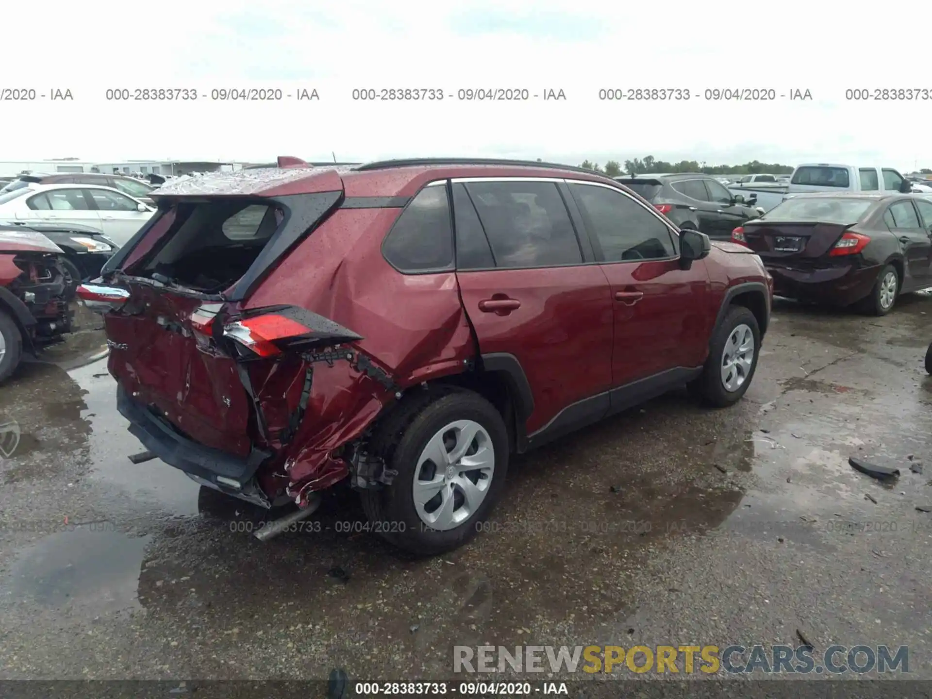 4 Photograph of a damaged car JTMH1RFVXLD045032 TOYOTA RAV4 2020