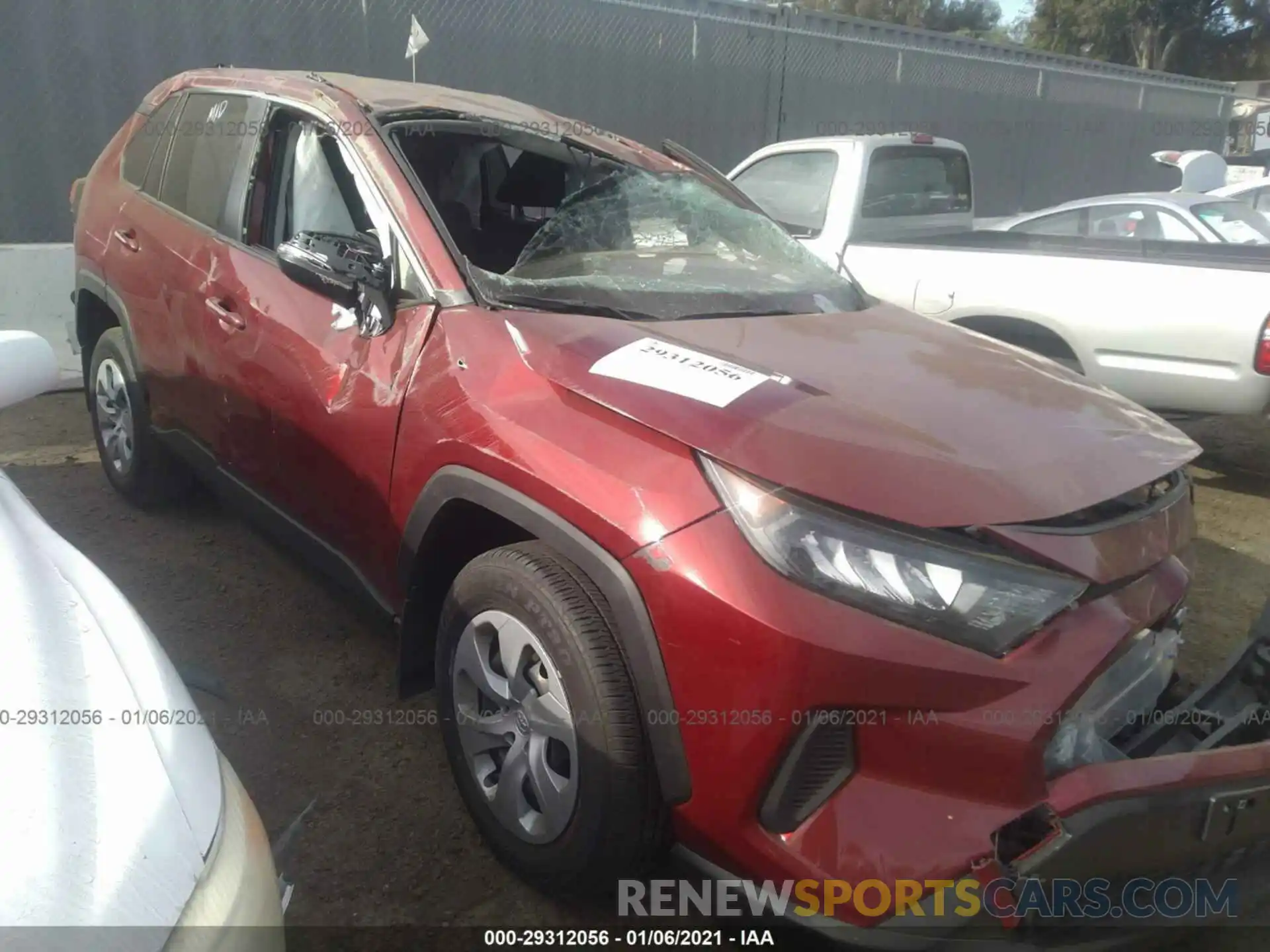 1 Photograph of a damaged car JTMK1RFV1LD061125 TOYOTA RAV4 2020