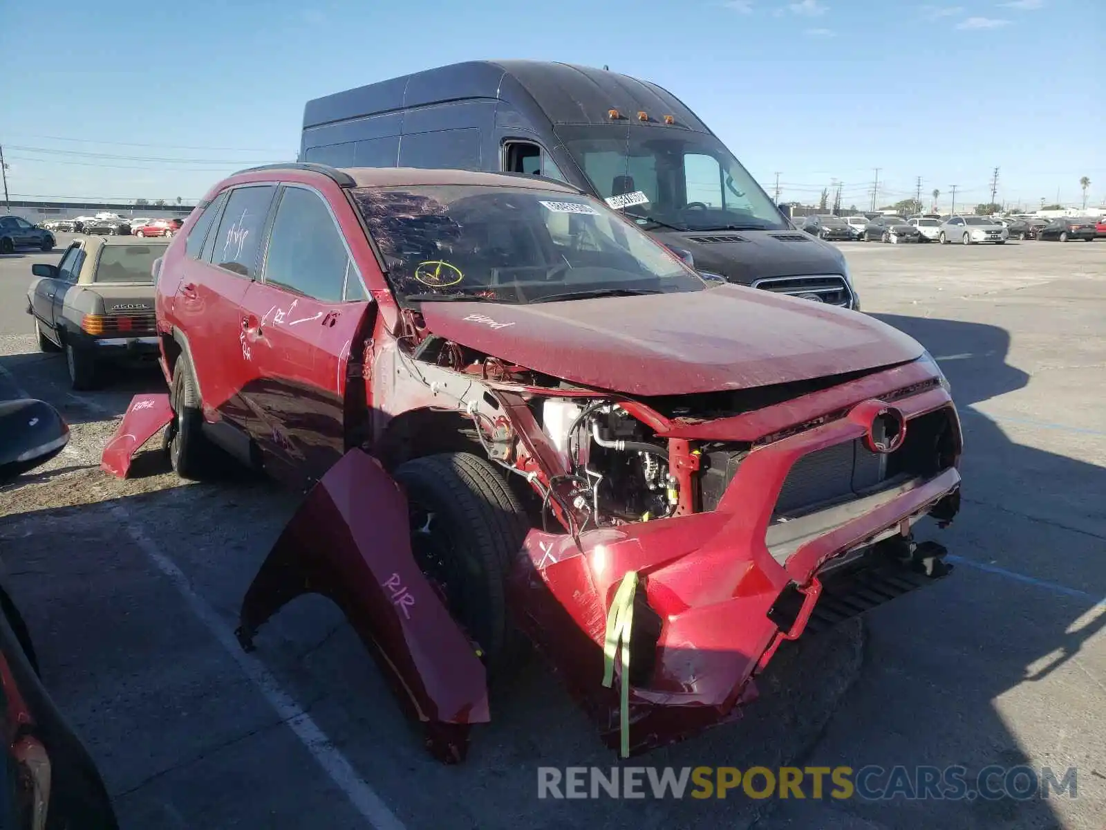 1 Photograph of a damaged car JTMK1RFV3LD052555 TOYOTA RAV4 2020