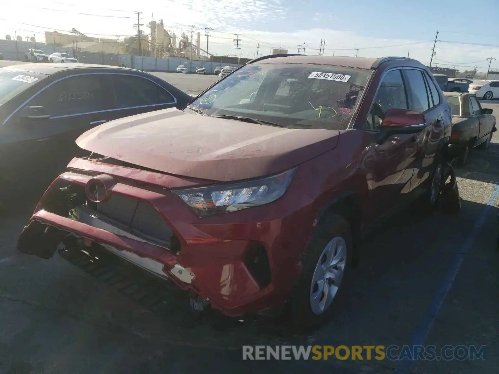 2 Photograph of a damaged car JTMK1RFV3LD052555 TOYOTA RAV4 2020