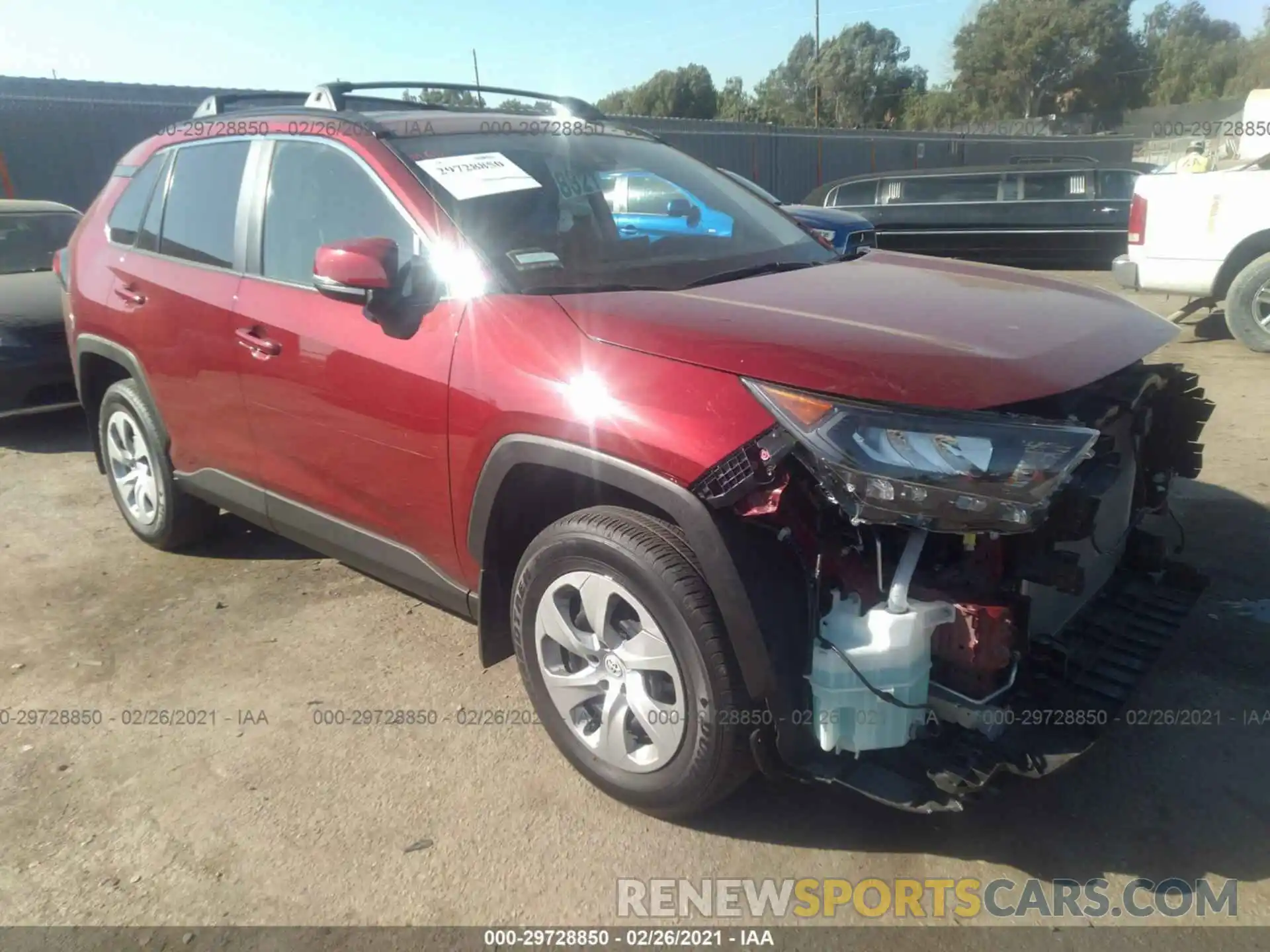 1 Photograph of a damaged car JTMK1RFV8LD054382 TOYOTA RAV4 2020