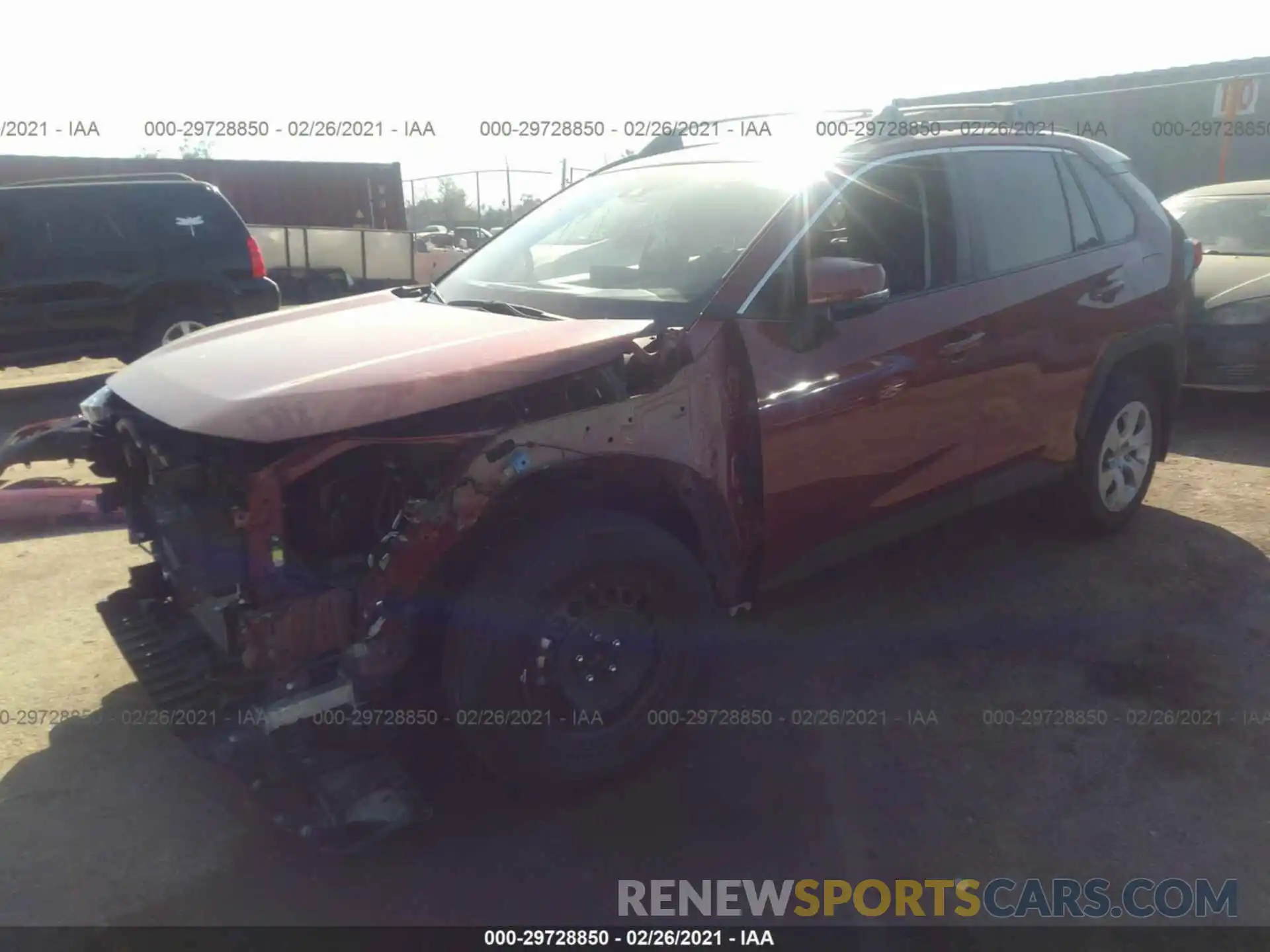 2 Photograph of a damaged car JTMK1RFV8LD054382 TOYOTA RAV4 2020