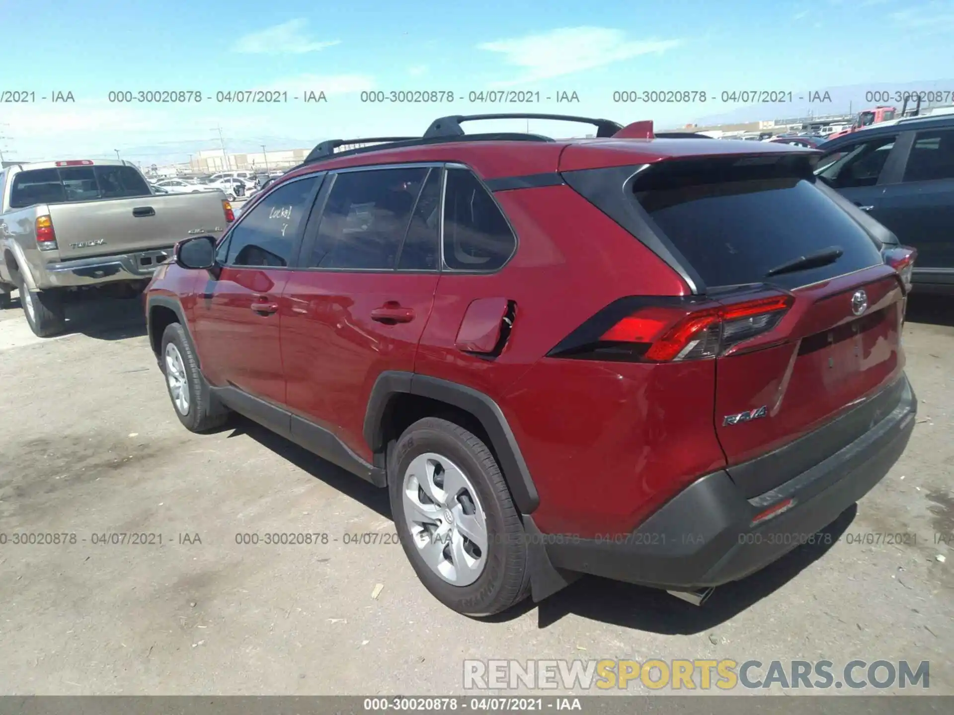 3 Фотография поврежденного автомобиля JTMK1RFV8LD059582 TOYOTA RAV4 2020