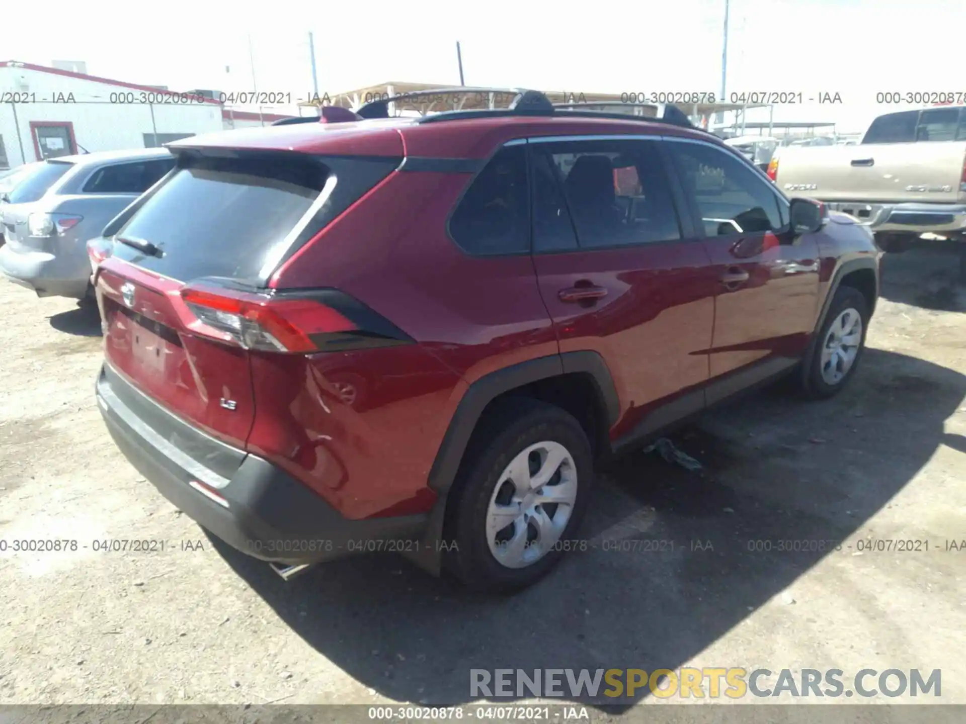 4 Photograph of a damaged car JTMK1RFV8LD059582 TOYOTA RAV4 2020