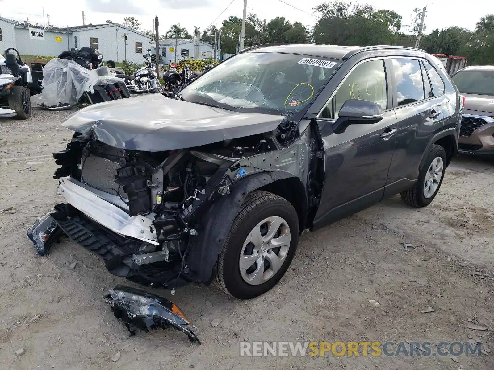 2 Photograph of a damaged car JTMK1RFVXLD046025 TOYOTA RAV4 2020