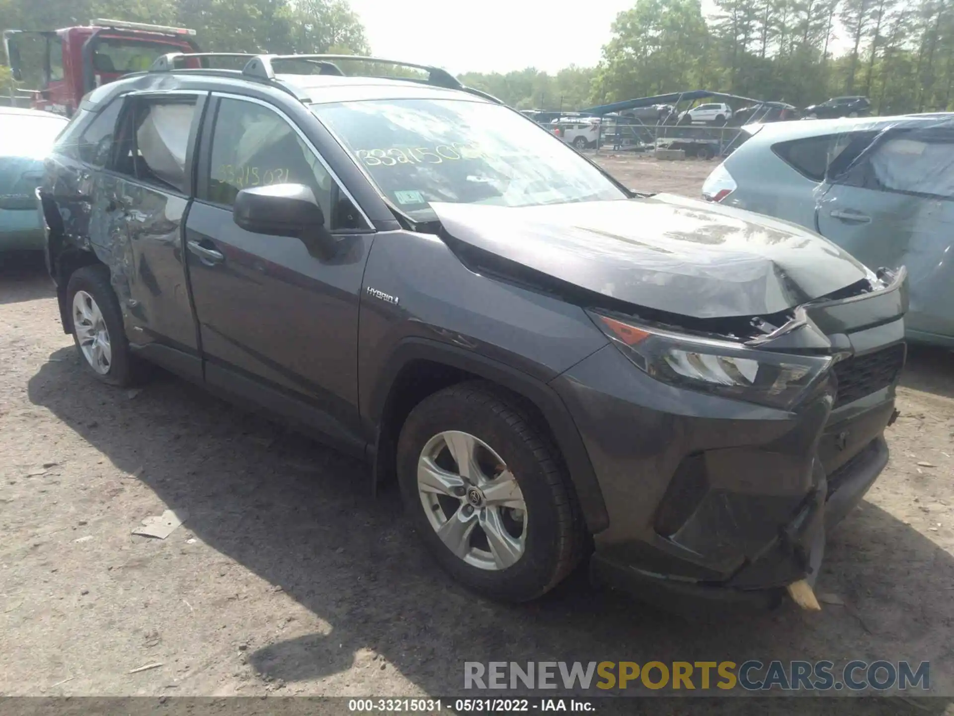 1 Photograph of a damaged car JTMLWRFV1LD070672 TOYOTA RAV4 2020