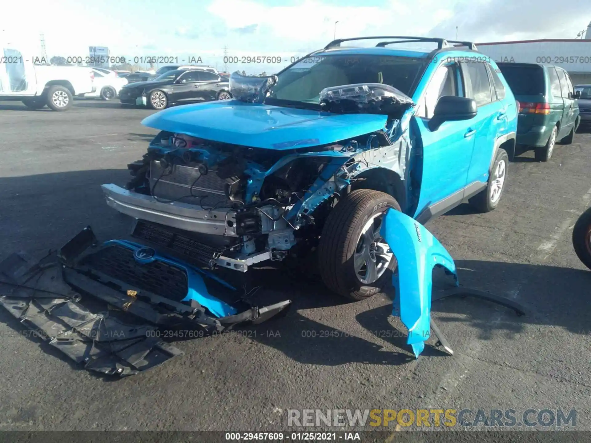 2 Photograph of a damaged car JTMLWRFV3LD055199 TOYOTA RAV4 2020