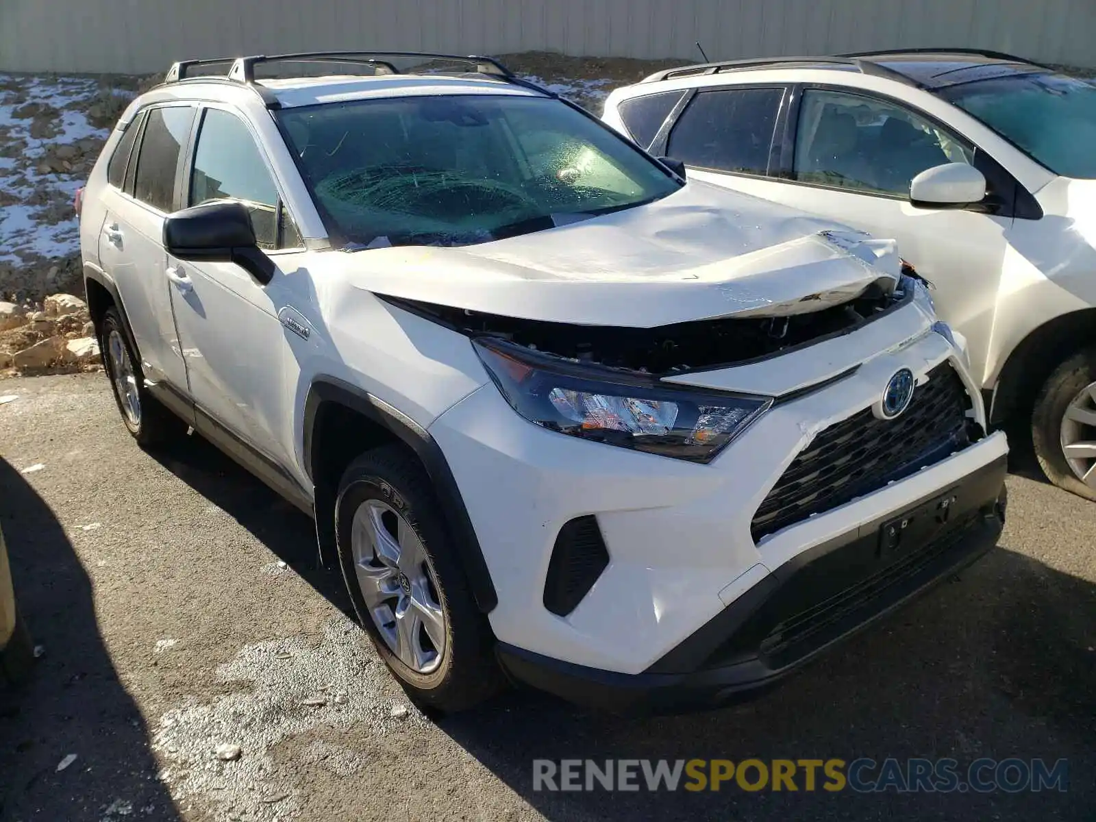 1 Photograph of a damaged car JTMLWRFV3LD546615 TOYOTA RAV4 2020