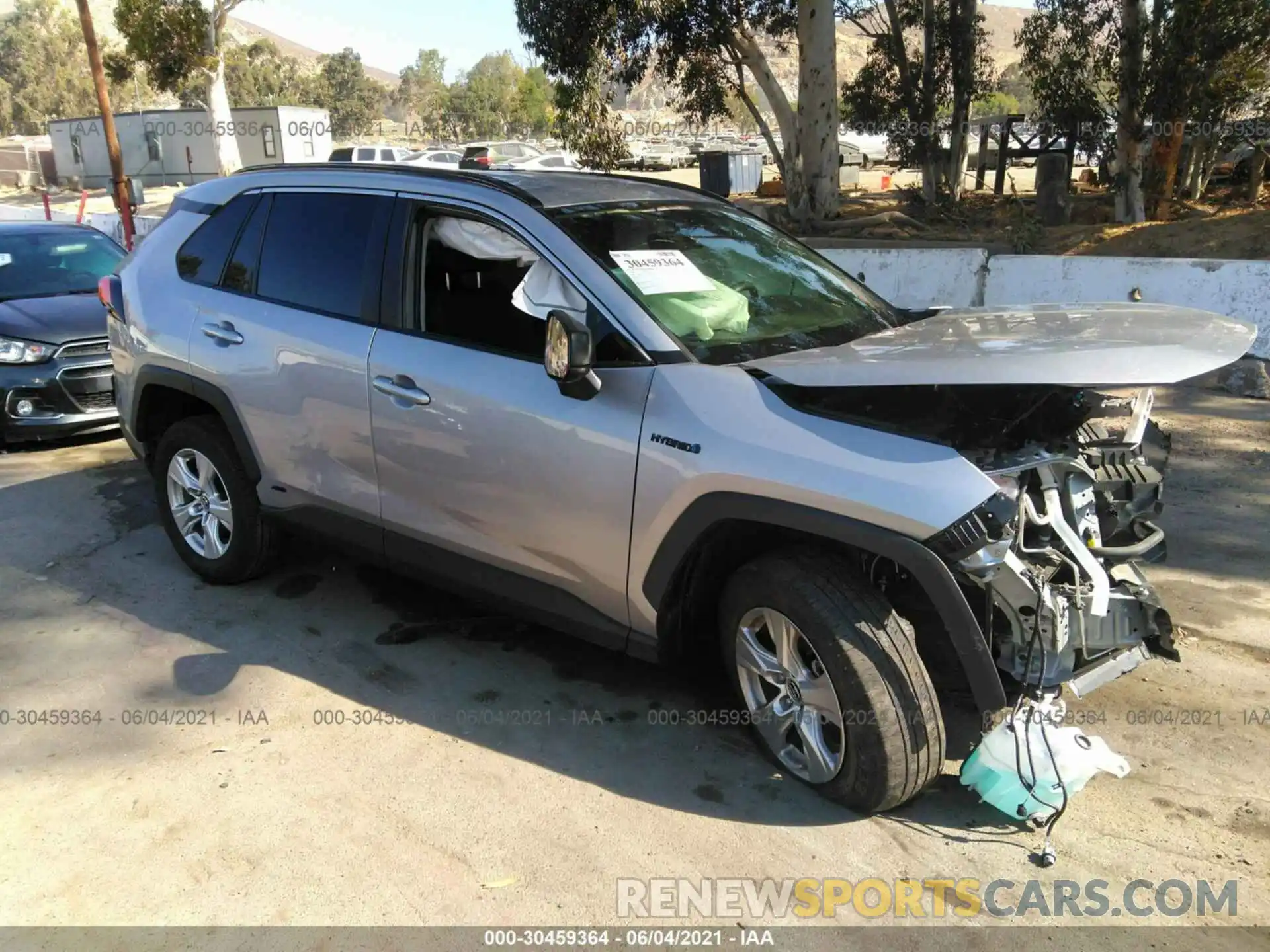 1 Photograph of a damaged car JTMLWRFV5LD059934 TOYOTA RAV4 2020