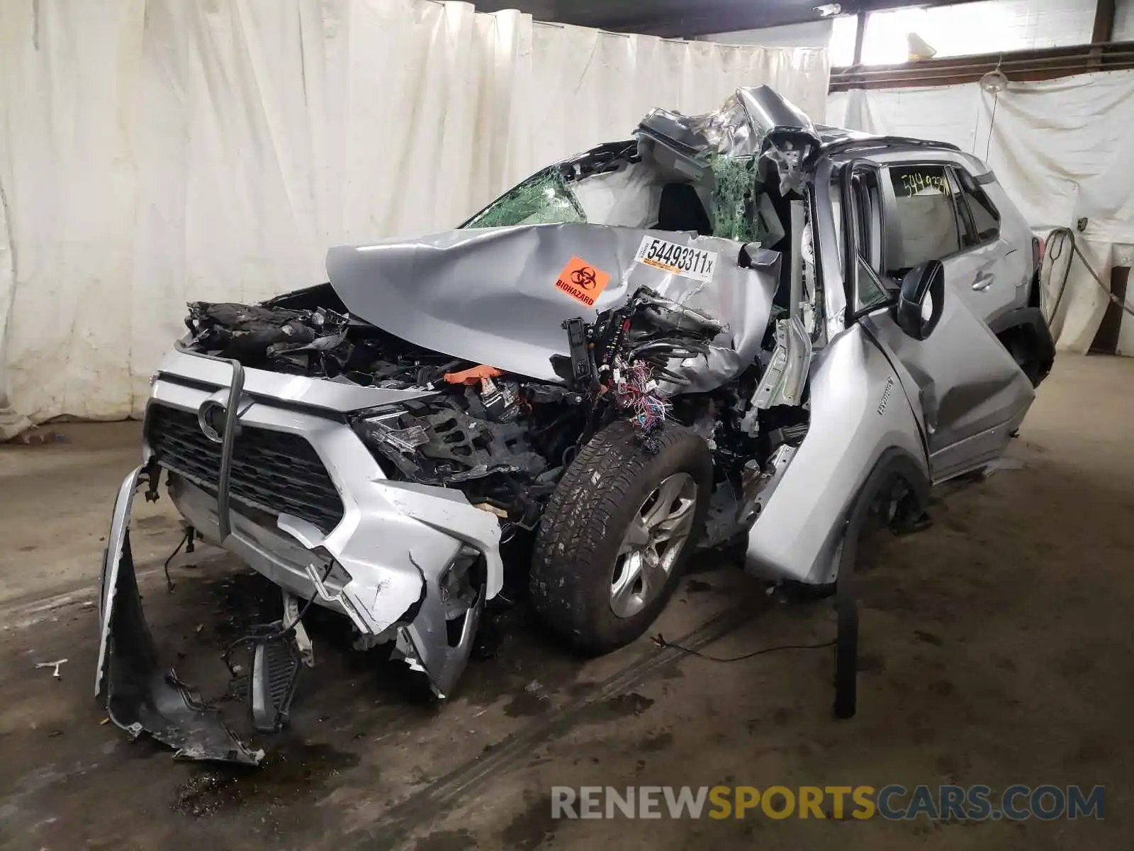 2 Photograph of a damaged car JTMLWRFV7LD047056 TOYOTA RAV4 2020