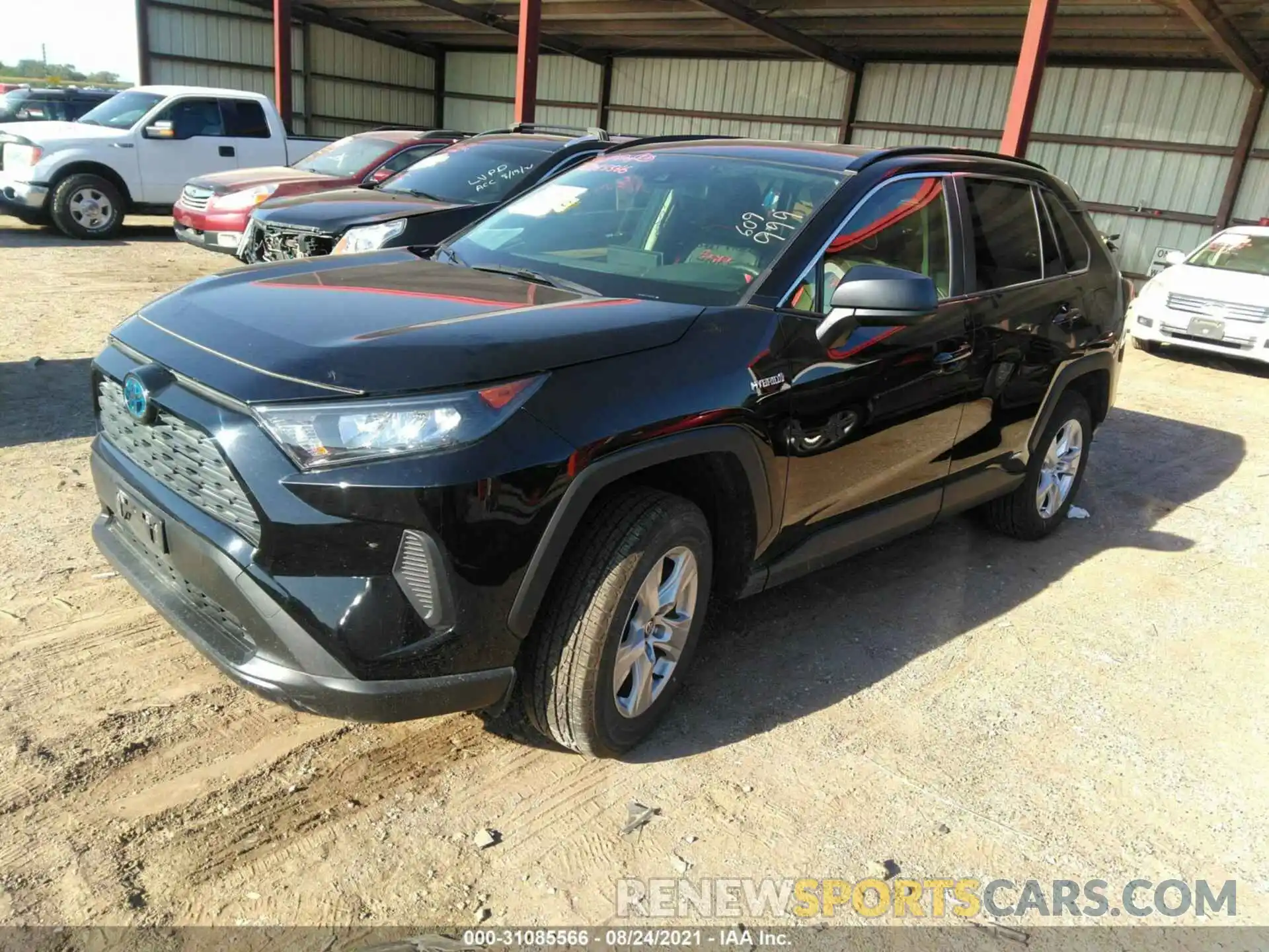 2 Photograph of a damaged car JTMLWRFV7LD059451 TOYOTA RAV4 2020