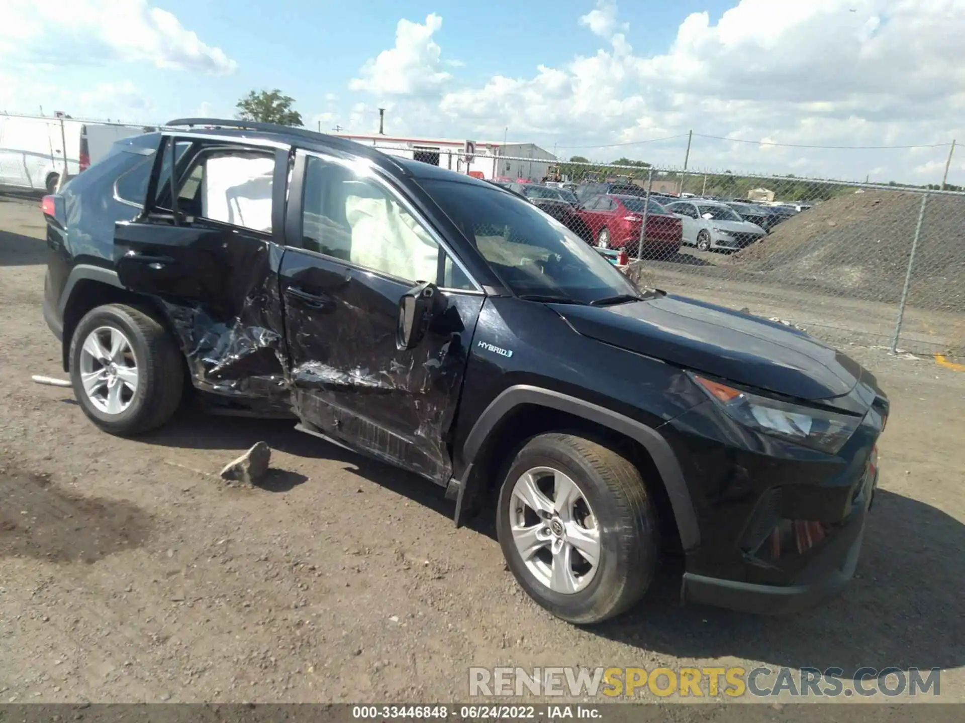 1 Photograph of a damaged car JTMLWRFV9LD534856 TOYOTA RAV4 2020