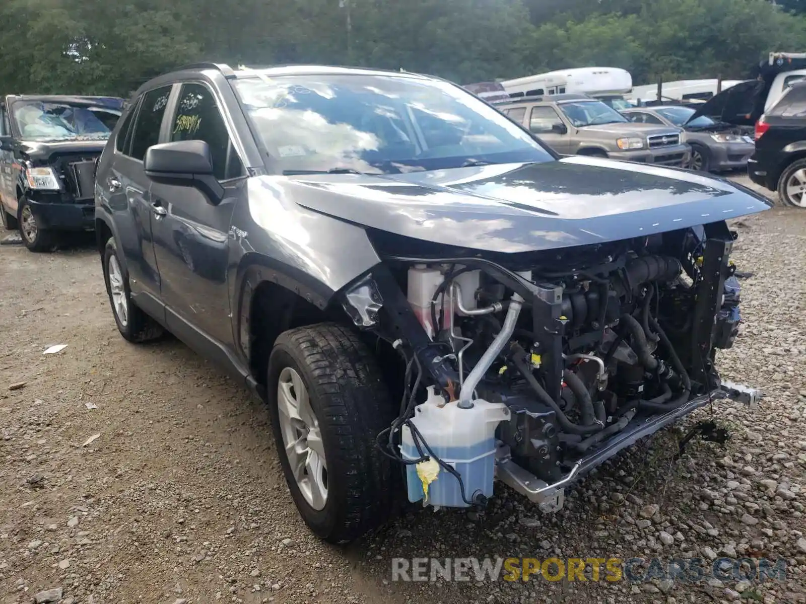 1 Photograph of a damaged car JTMLWRFV9LD536400 TOYOTA RAV4 2020