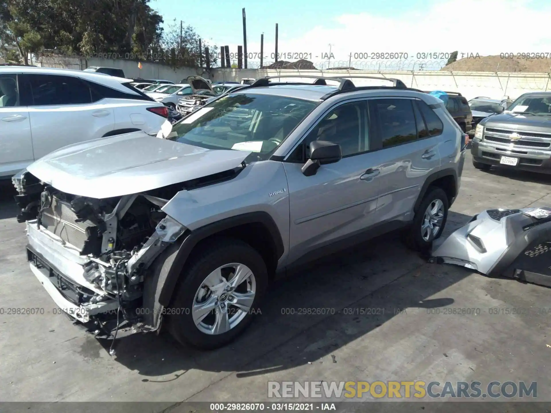 2 Photograph of a damaged car JTMLWRFVXLD548636 TOYOTA RAV4 2020