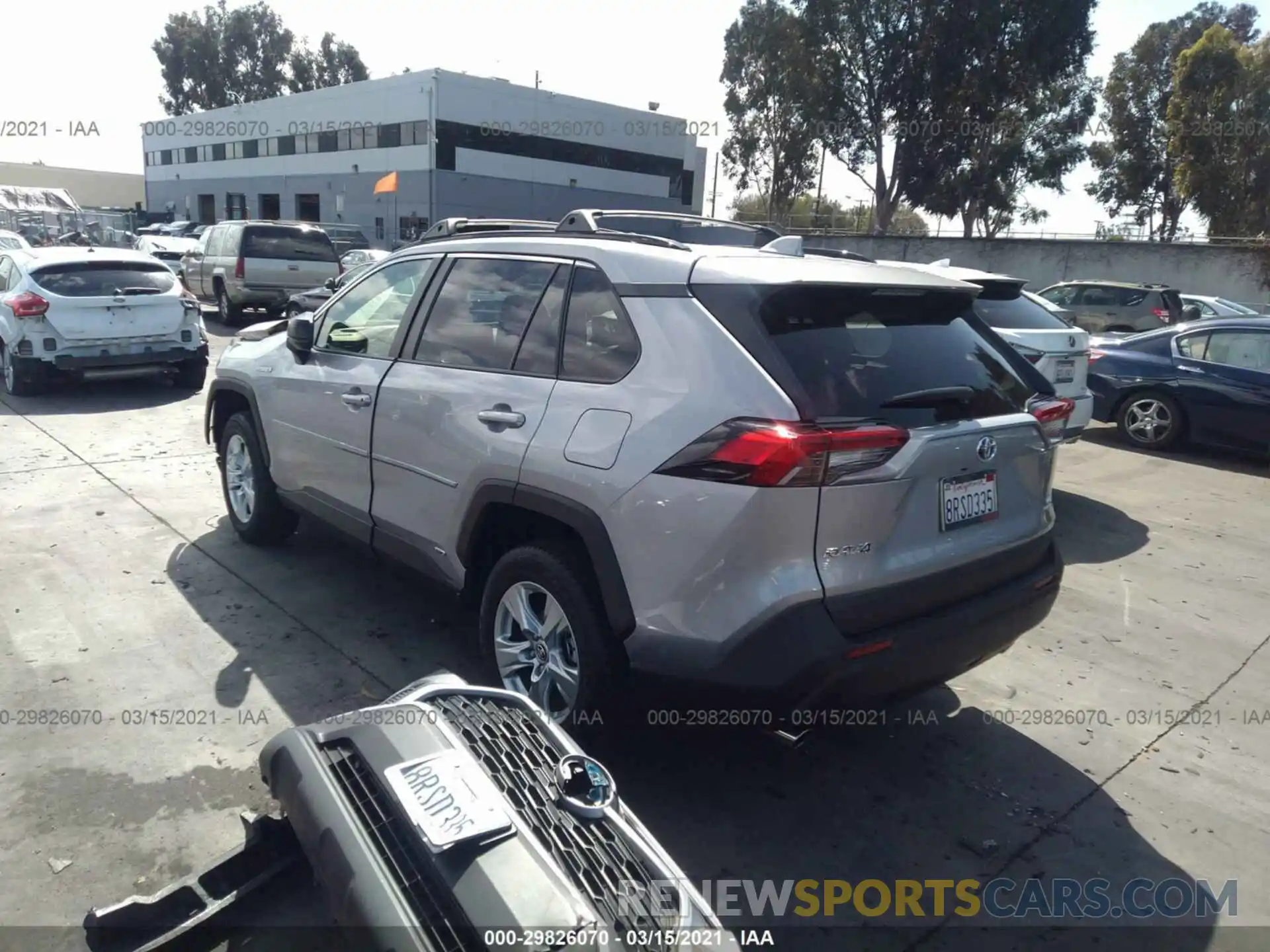 3 Photograph of a damaged car JTMLWRFVXLD548636 TOYOTA RAV4 2020