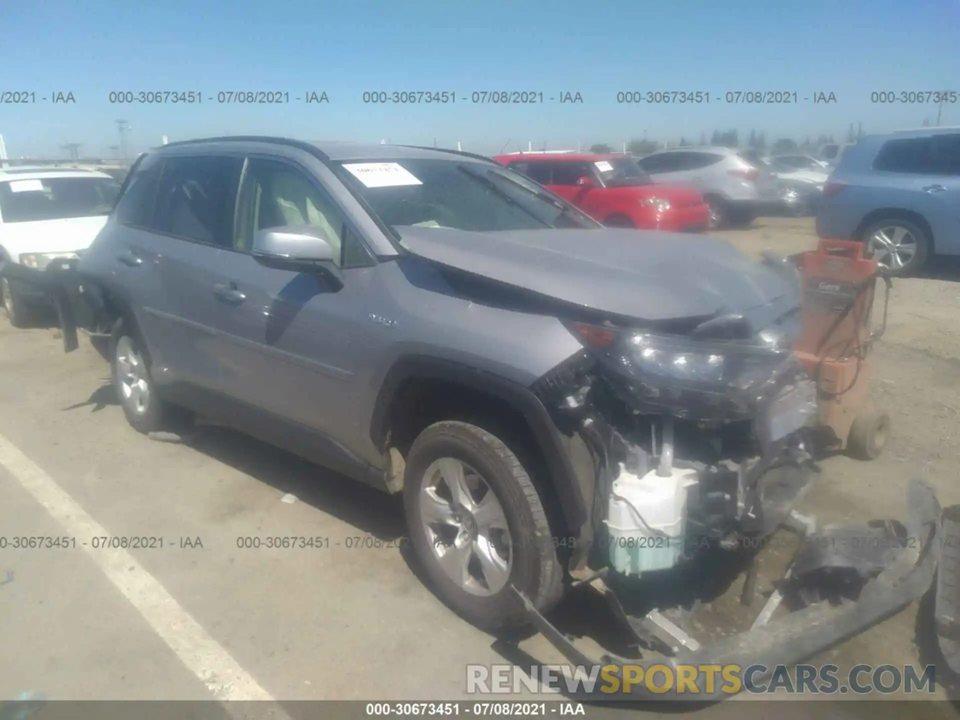 1 Photograph of a damaged car JTMM6RFV0LD003002 TOYOTA RAV4 2020