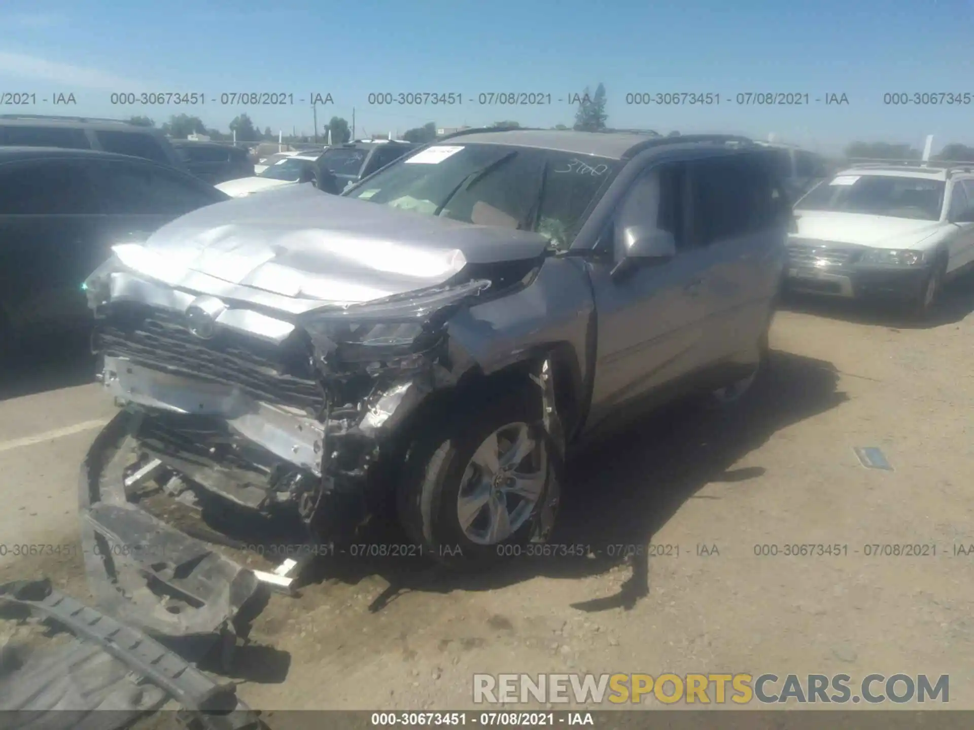 2 Photograph of a damaged car JTMM6RFV0LD003002 TOYOTA RAV4 2020