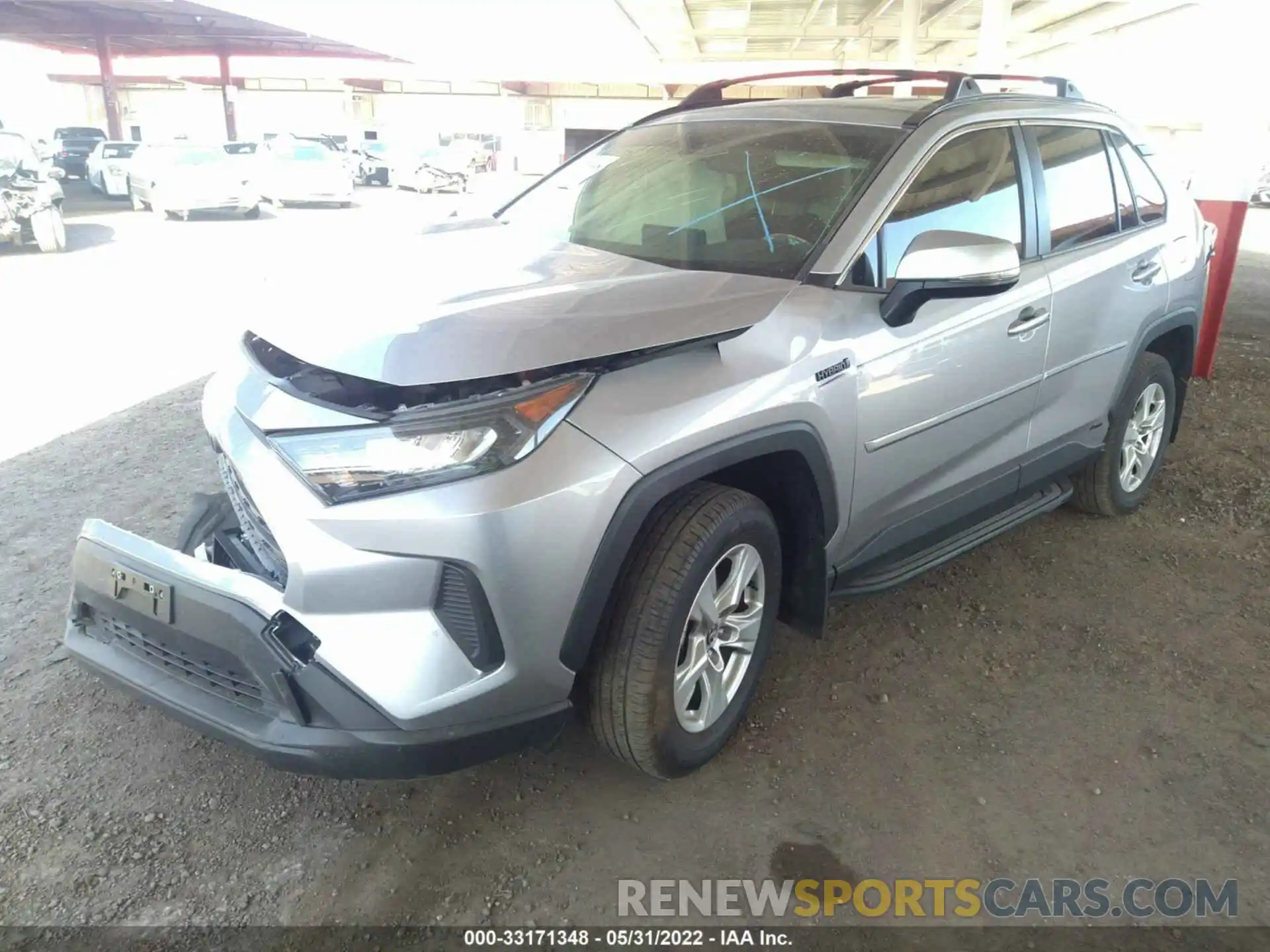 2 Photograph of a damaged car JTMM6RFV2LD004975 TOYOTA RAV4 2020