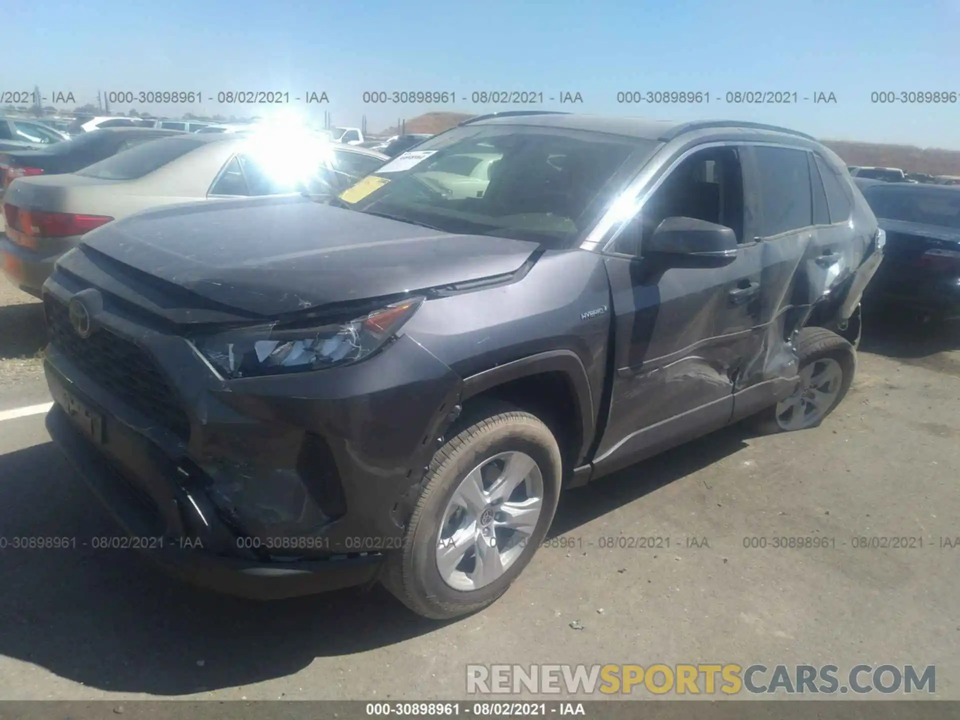 2 Photograph of a damaged car JTMM6RFV3LD002278 TOYOTA RAV4 2020