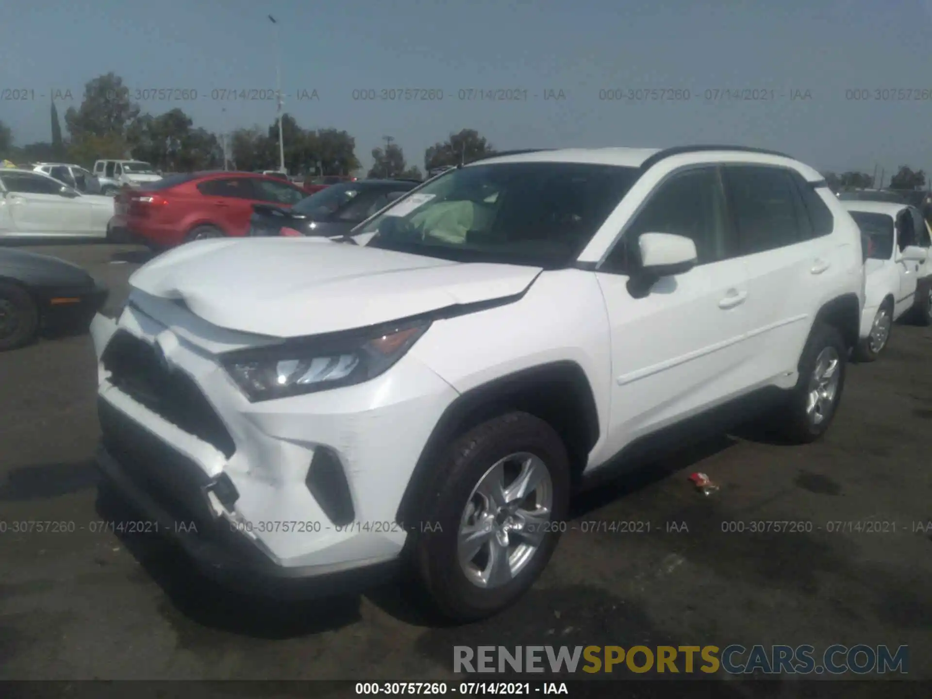 2 Photograph of a damaged car JTMM6RFV5LD004341 TOYOTA RAV4 2020