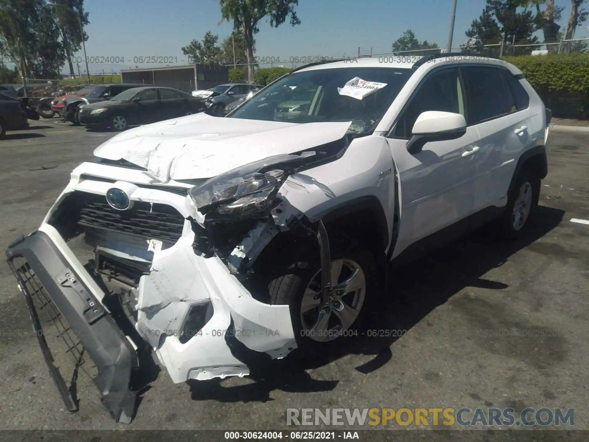 2 Photograph of a damaged car JTMMWRFV0LD073311 TOYOTA RAV4 2020