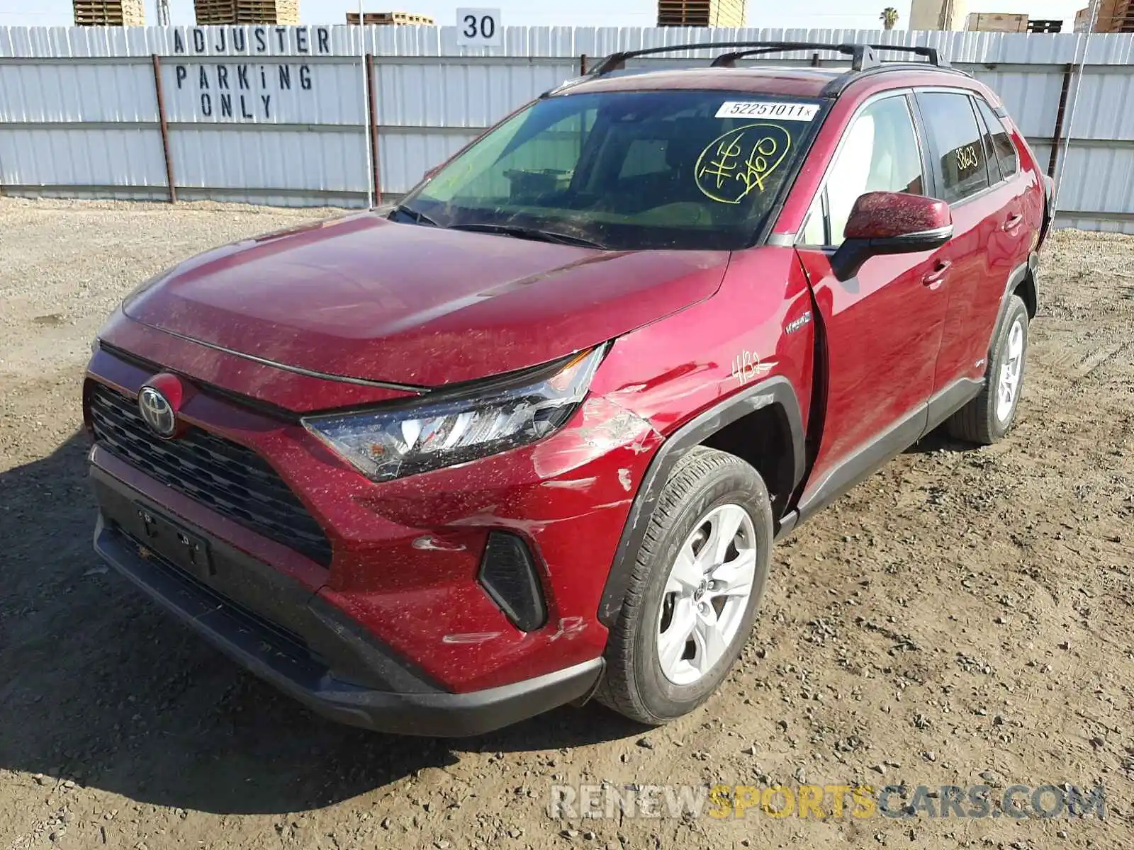 2 Photograph of a damaged car JTMMWRFV1LD044738 TOYOTA RAV4 2020