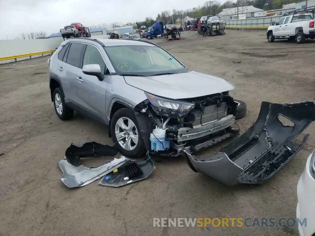 1 Photograph of a damaged car JTMMWRFV1LD055593 TOYOTA RAV4 2020