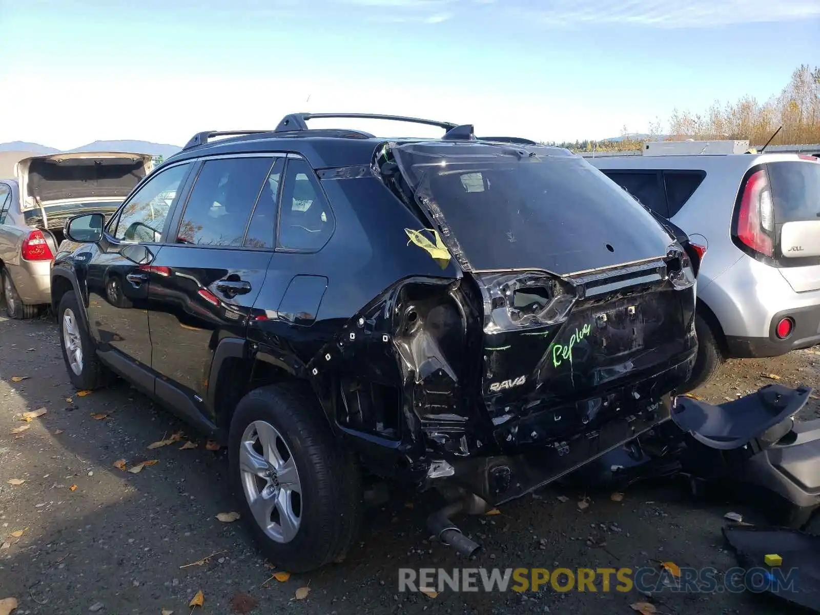 3 Photograph of a damaged car JTMMWRFV1LD060664 TOYOTA RAV4 2020