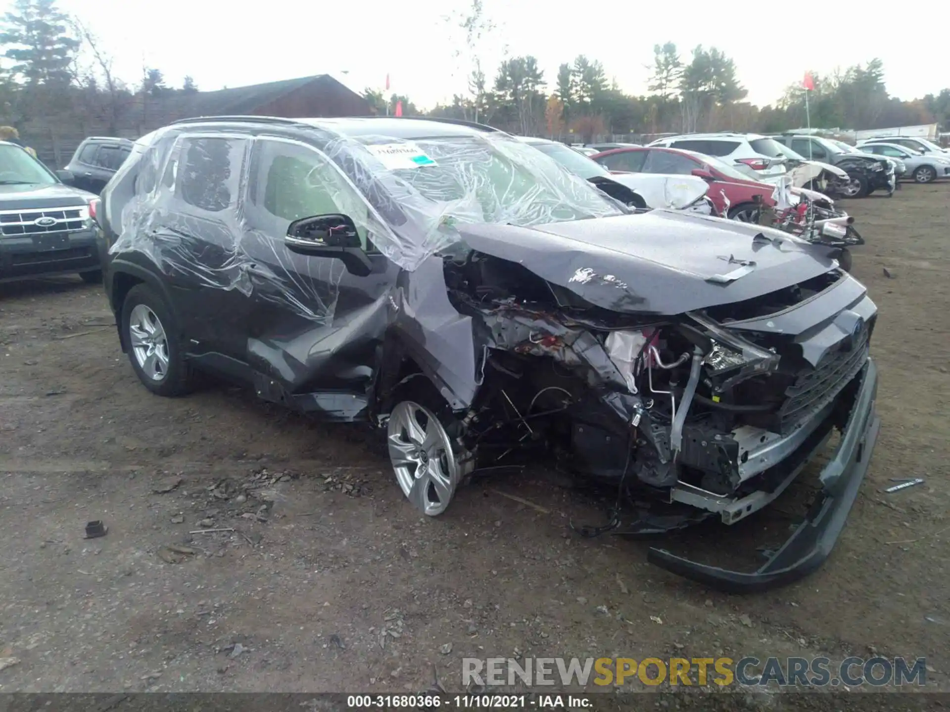 1 Photograph of a damaged car JTMMWRFV4LD049464 TOYOTA RAV4 2020